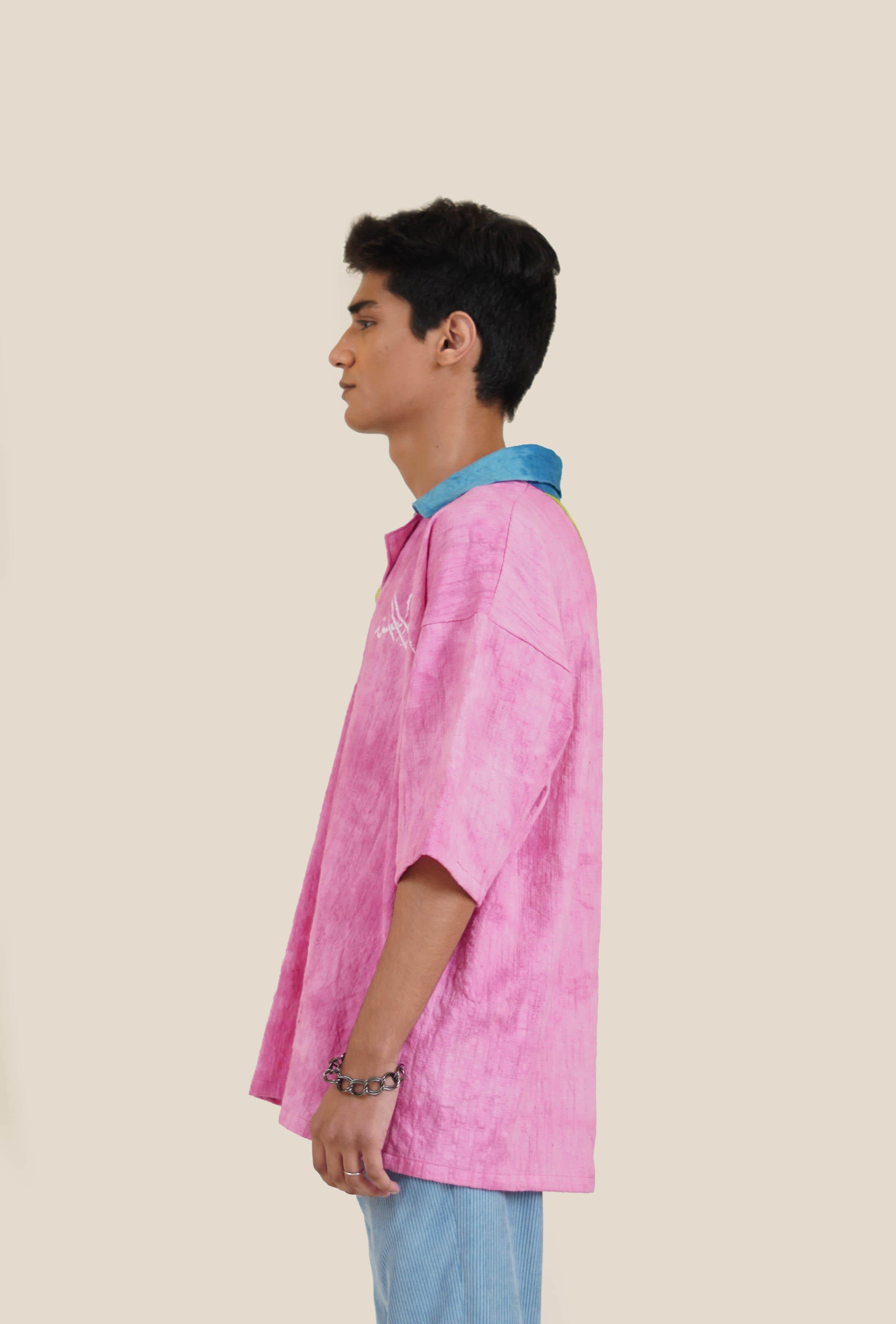 Panel distorted dye shirt - Image 4