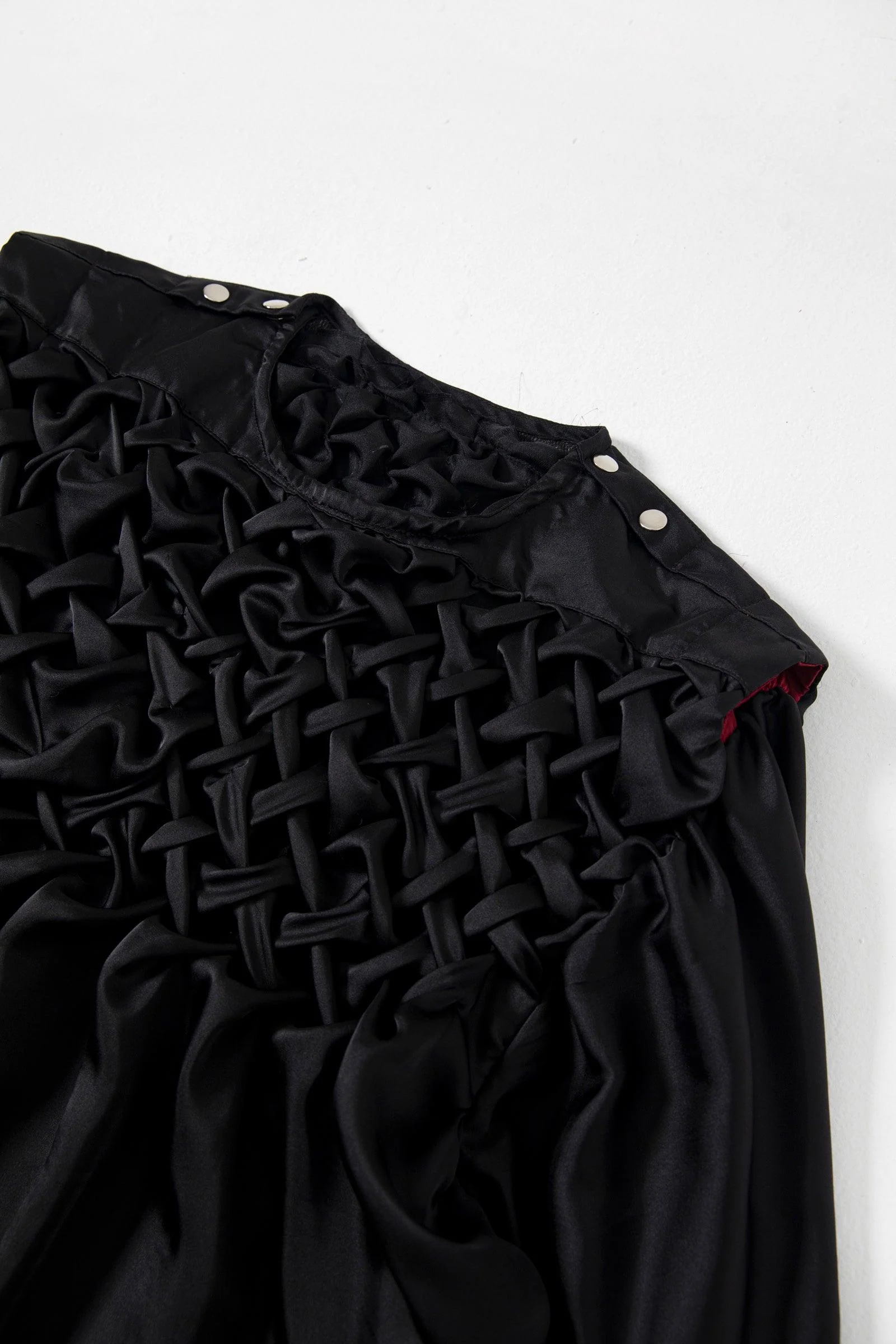 Oversized silk hand smocked top - Image 2