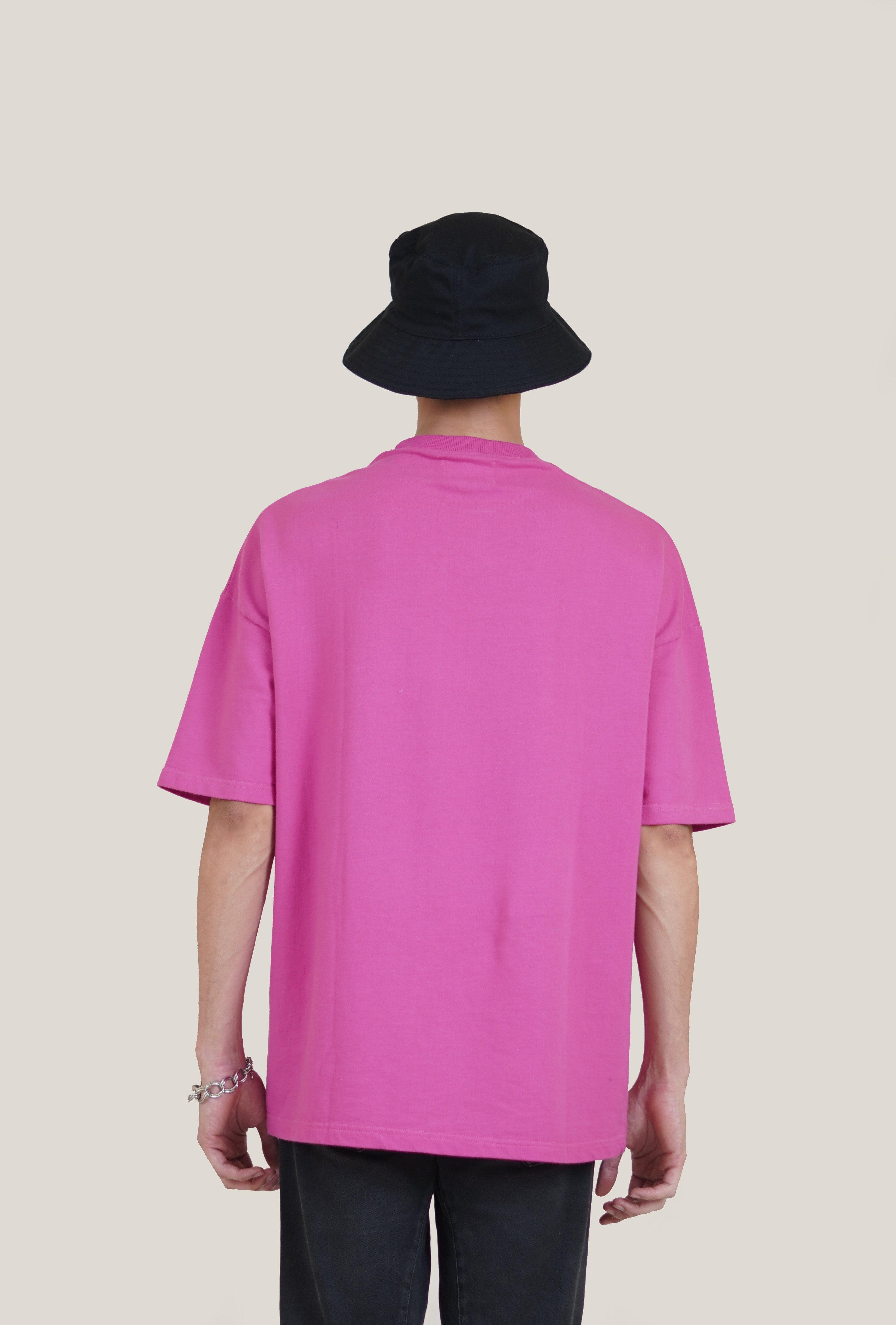 Pink "eyes cant see" patch T-shirt - Image 5