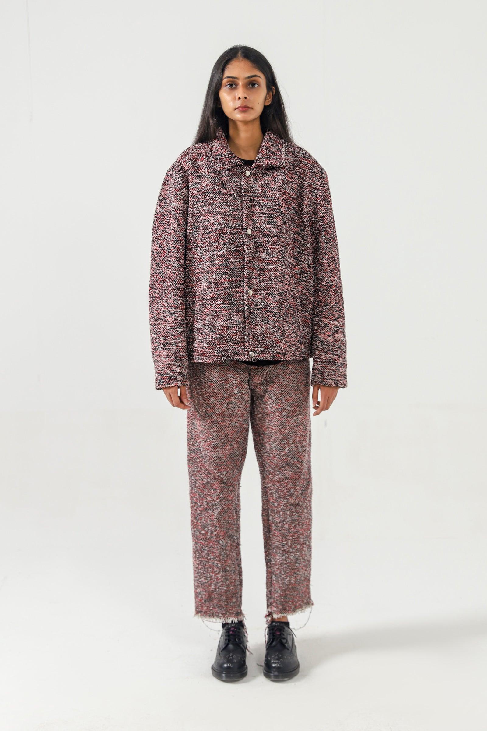 Recycled mixed yarn trousers - Image 7