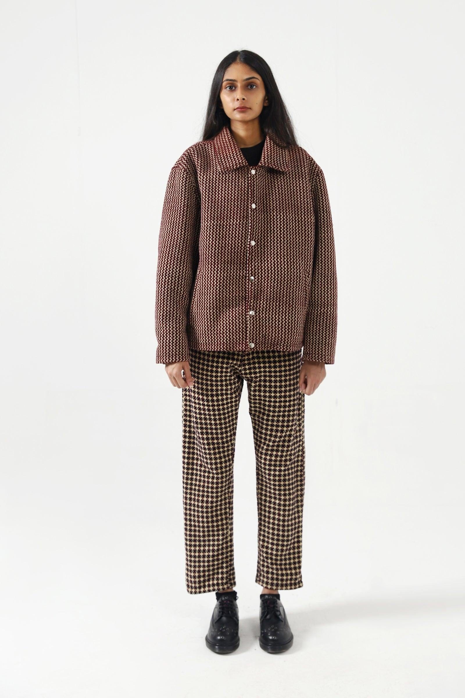 Handwoven velvet jacket - Image 5
