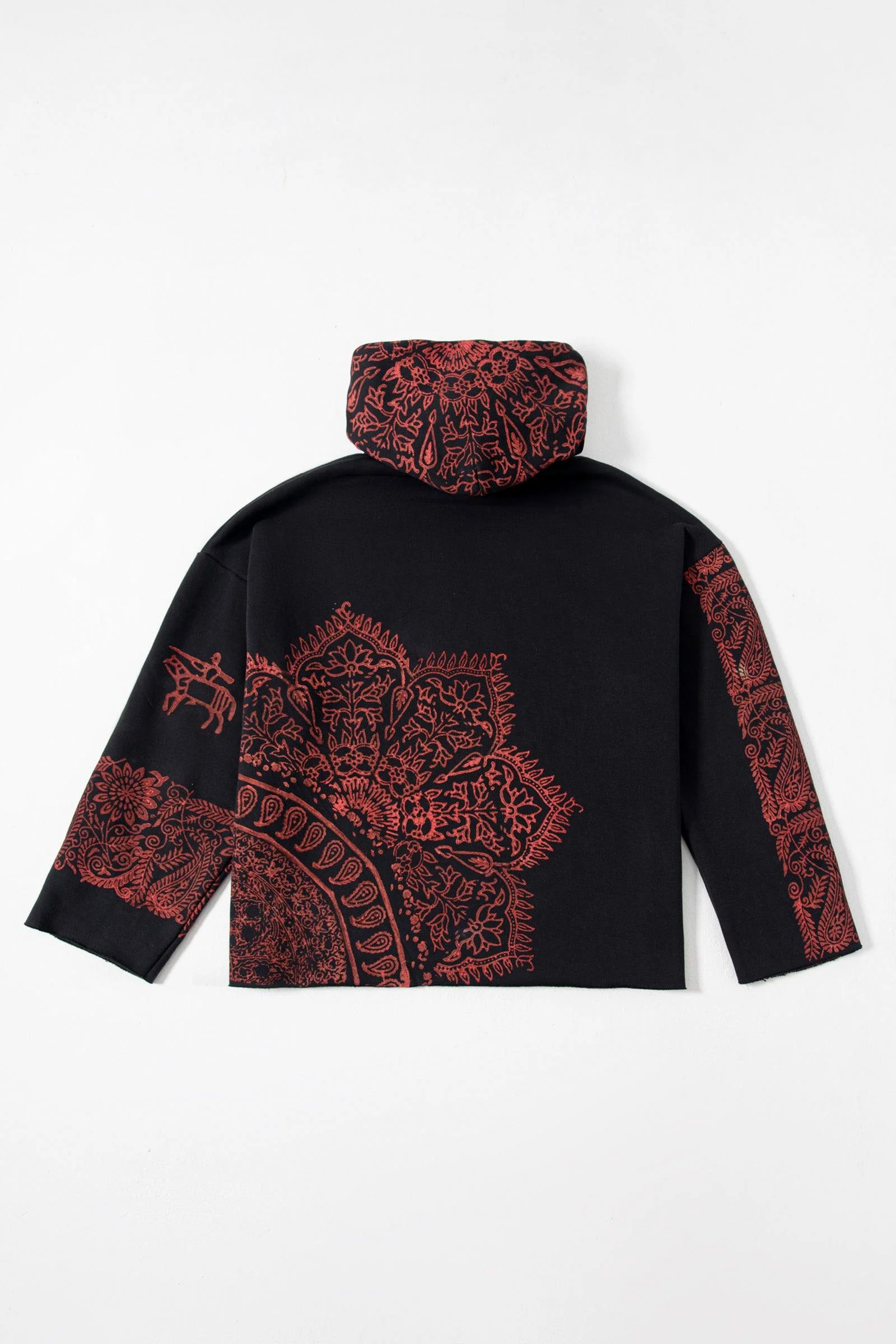"Kalamkaar" version 2 blockprint hoodie - Image 4