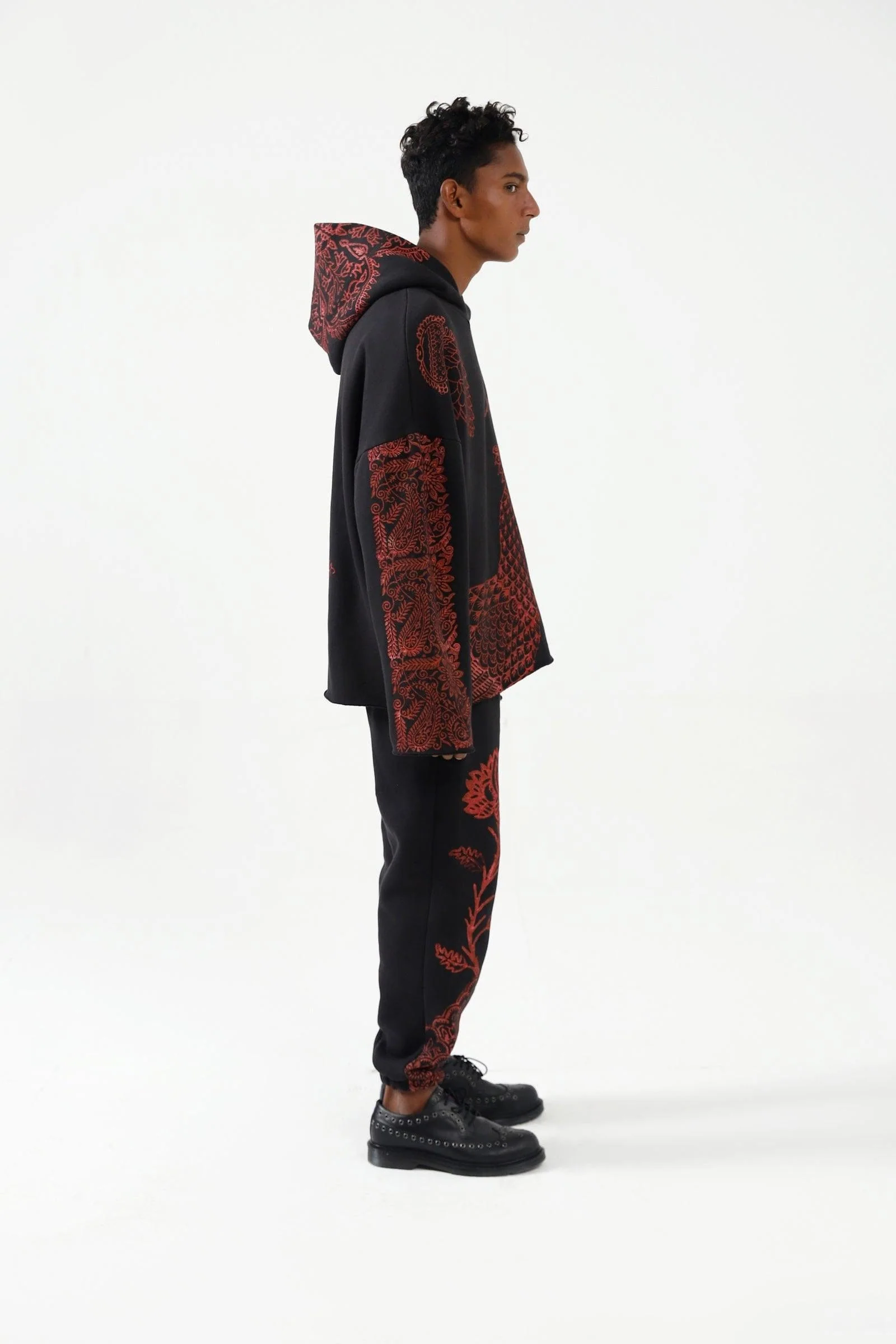 "Kalamkaar" version 2 blockprint hoodie - Image 5