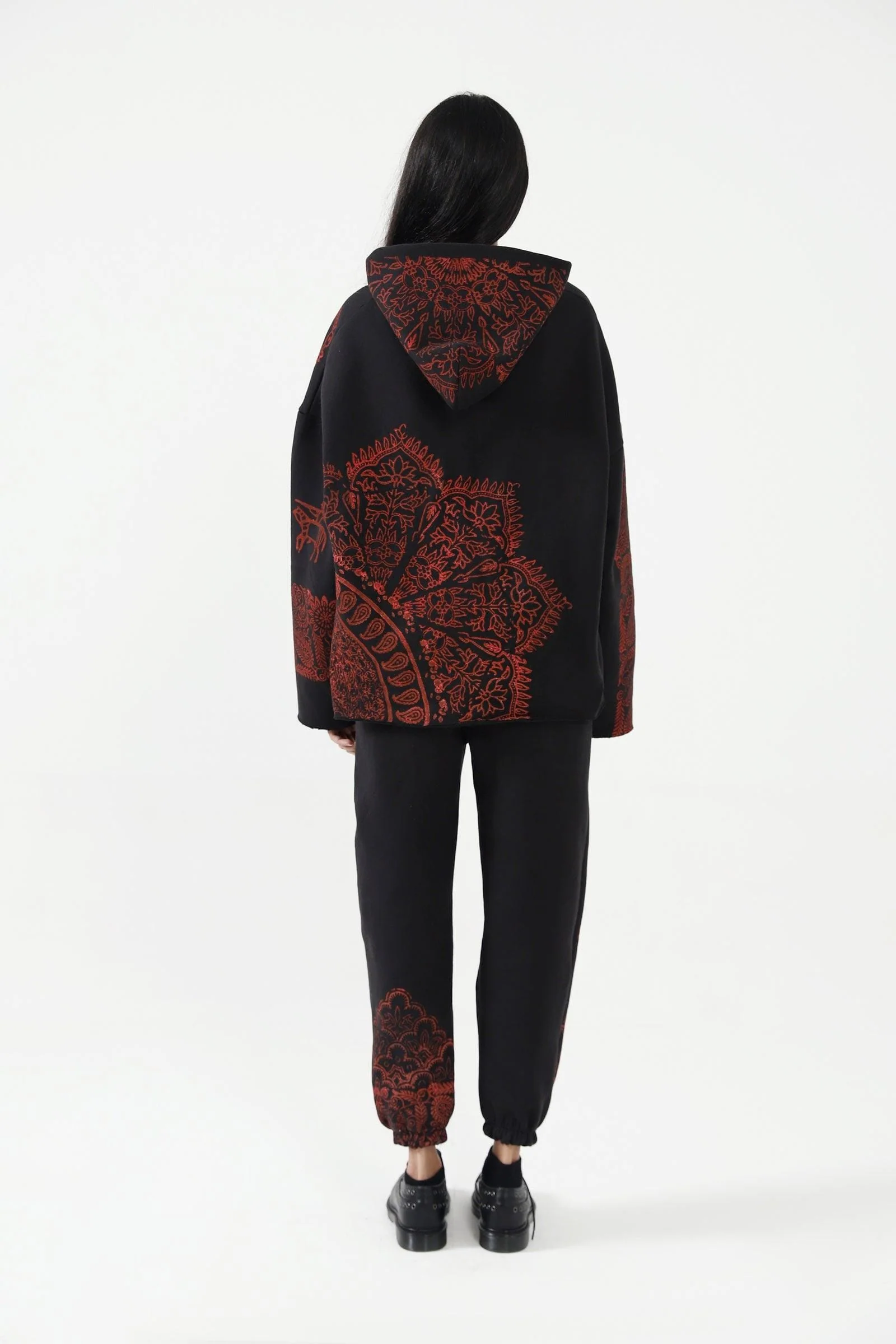 "Kalamkaar" version 2 blockprint hoodie - Image 9