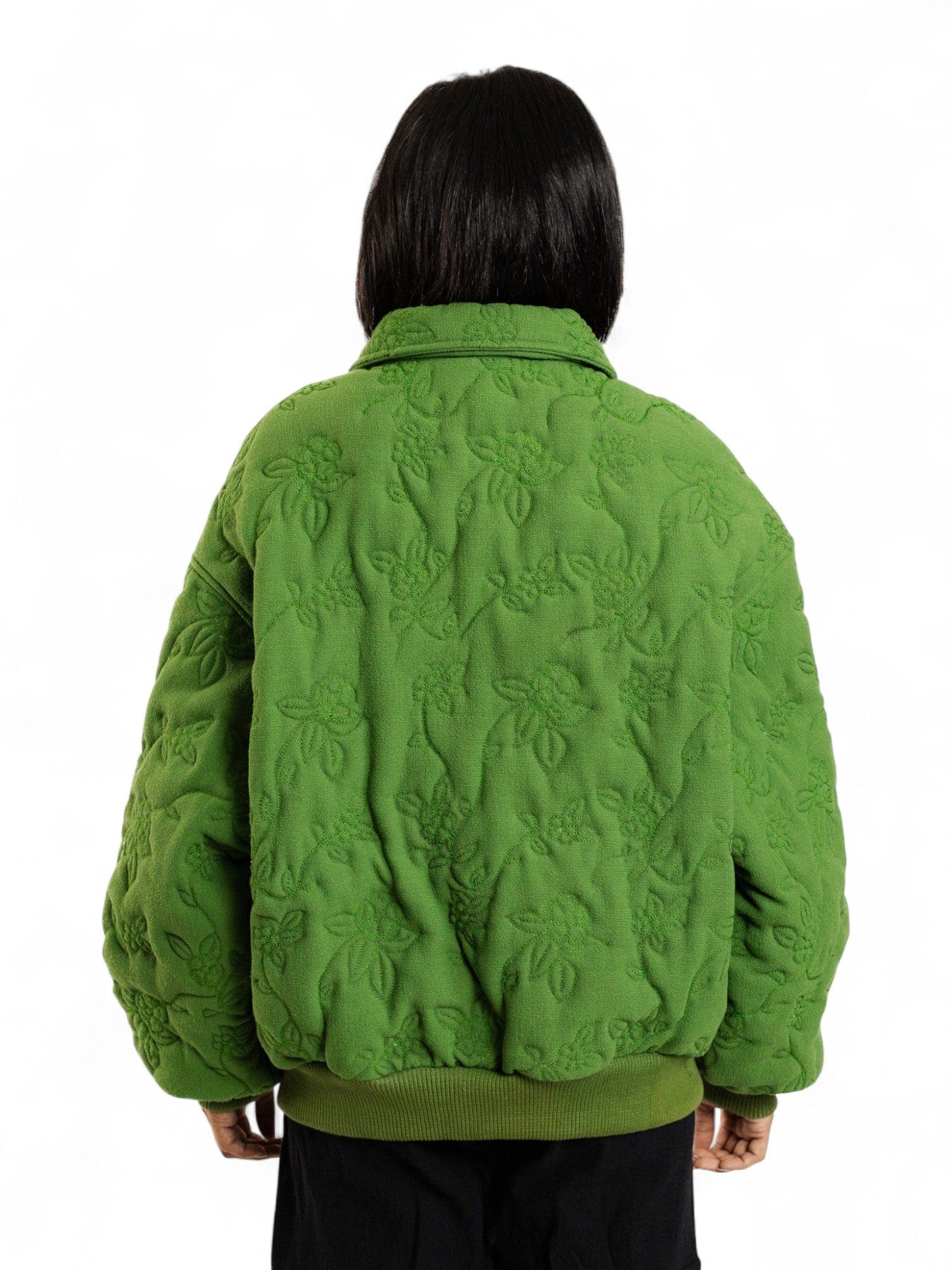 "95" botanical quilted bomber jacket - Image 8