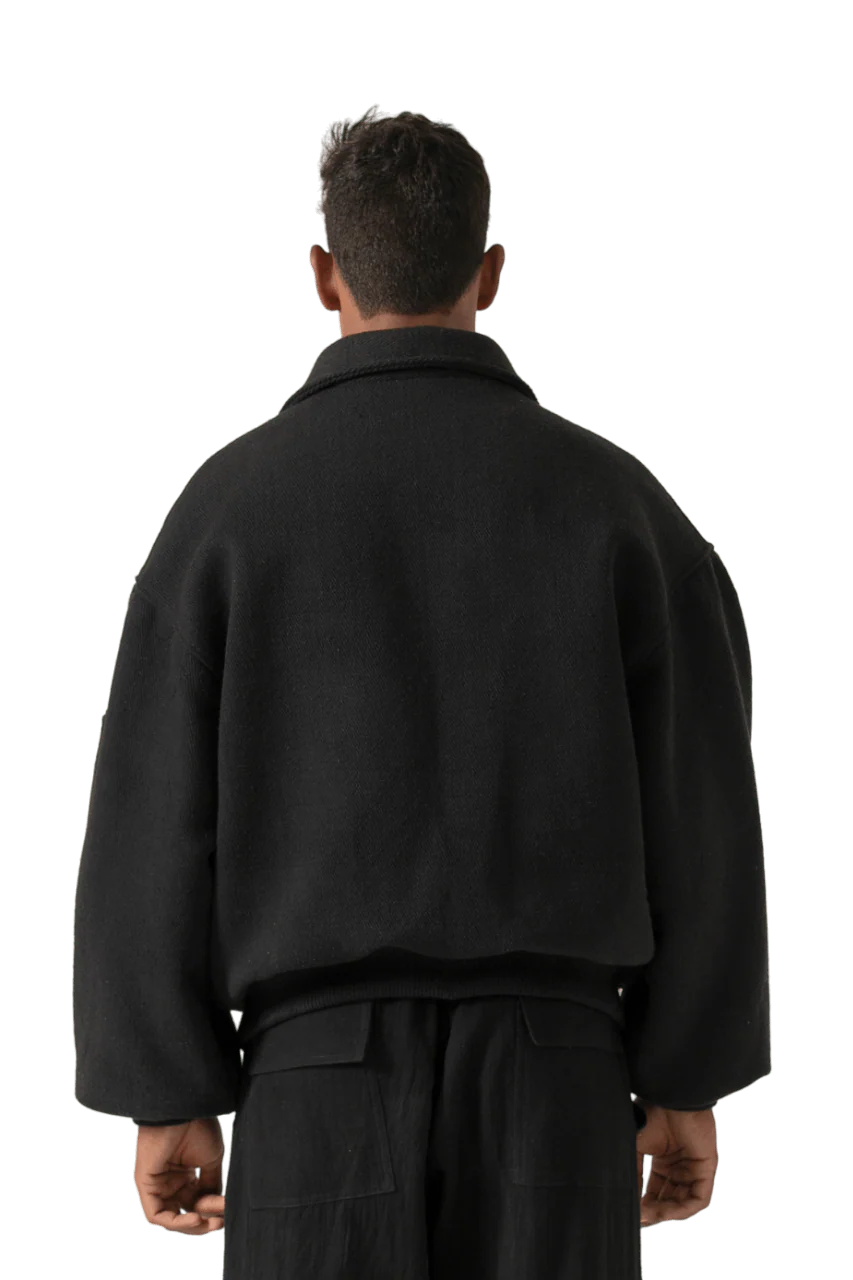 "95" oversized denim bomber jacket - Image 2