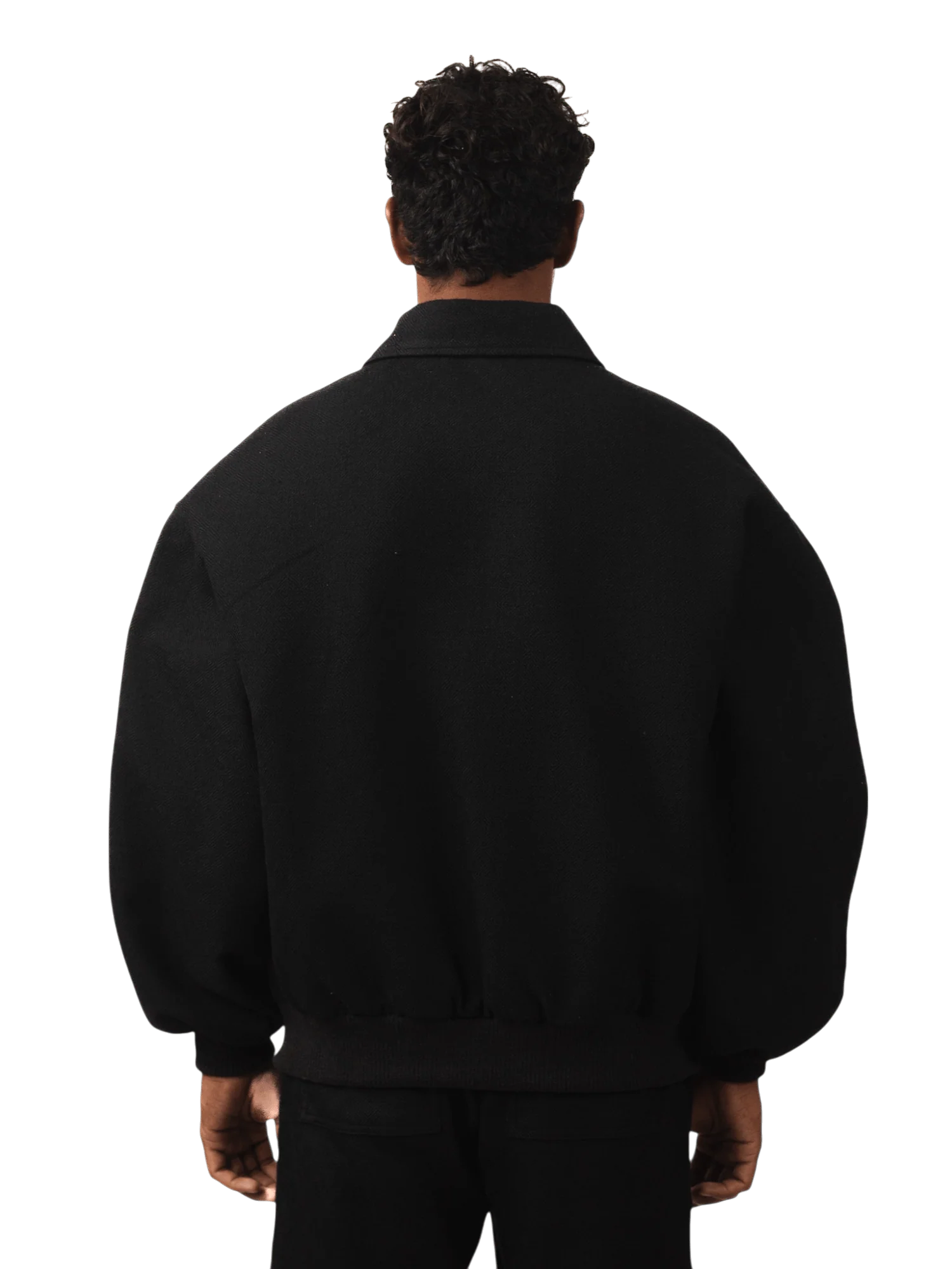"95" oversized diamond dobby bomber jacket (V5) - Image 4