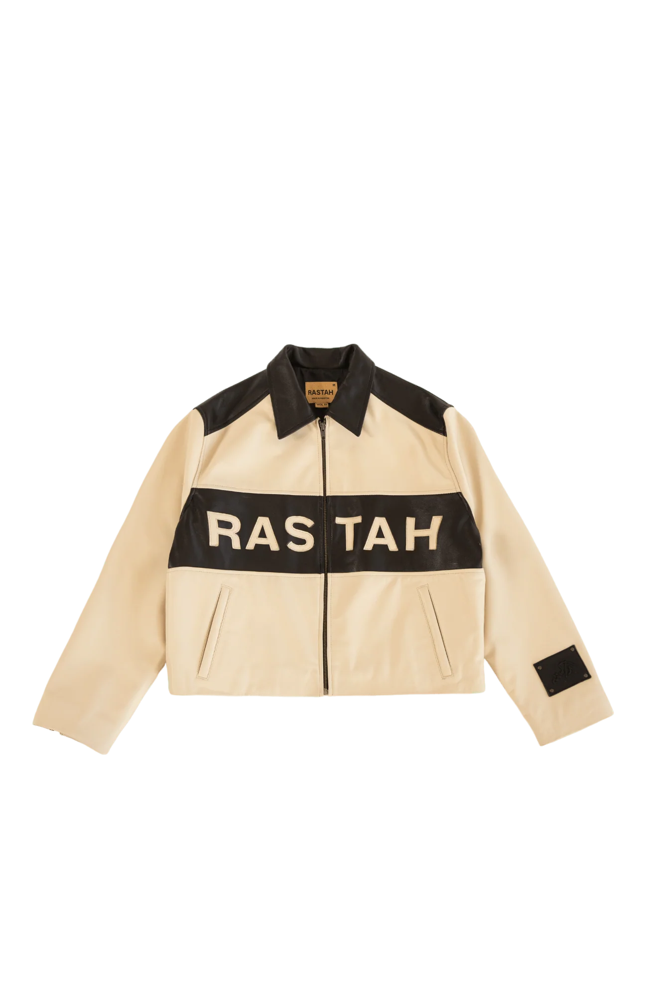 "95" two tone leather jacket