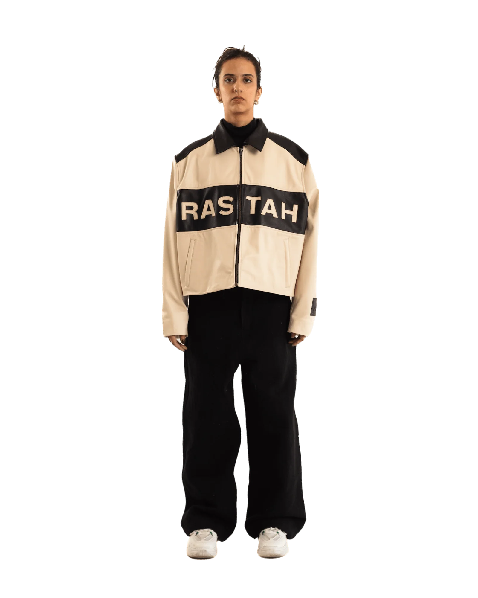 "95" two tone leather jacket - Image 10