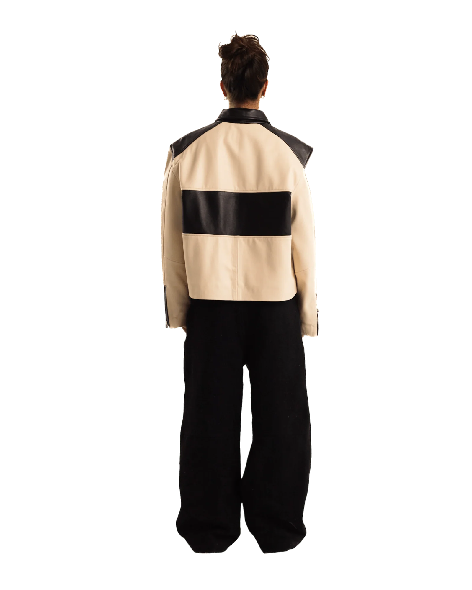 "95" two tone leather jacket - Image 13