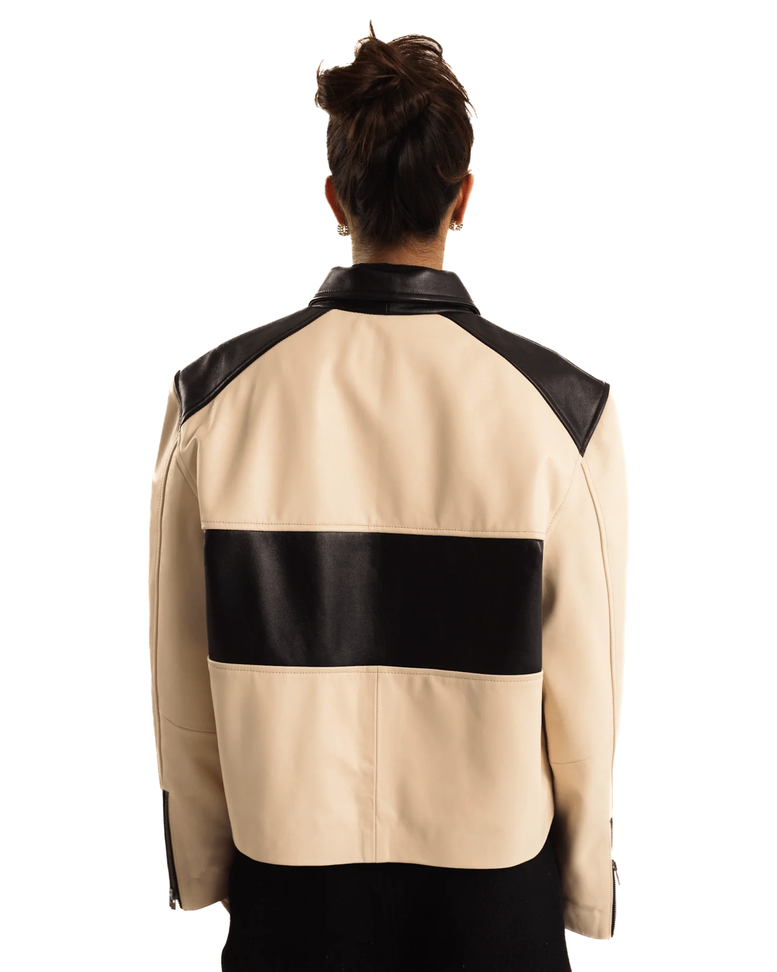 "95" two tone leather jacket - Image 14