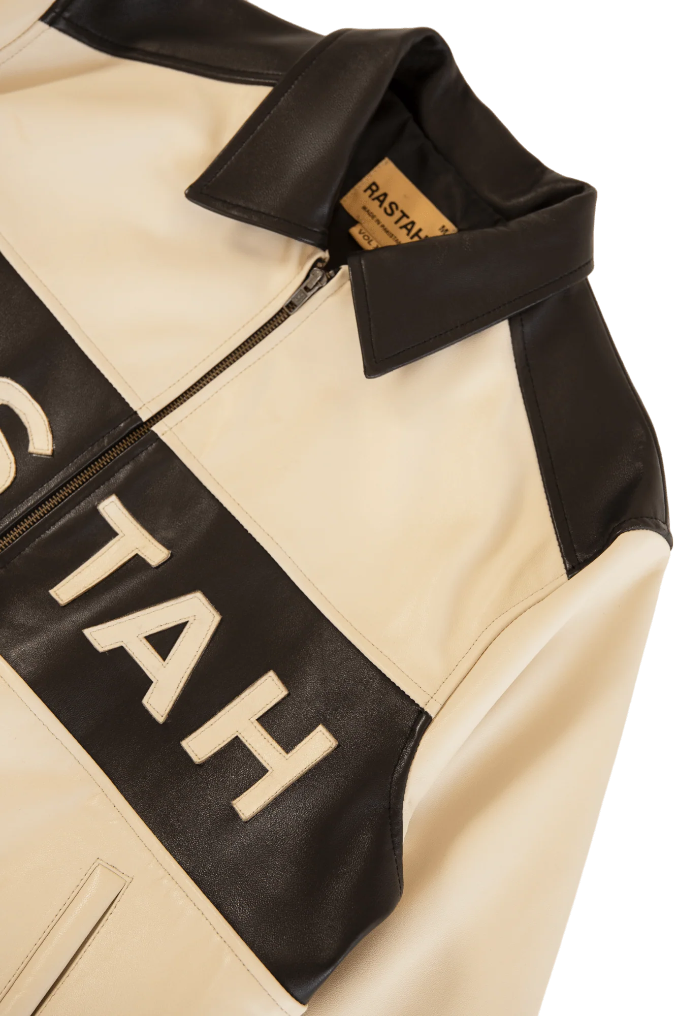 "95" two tone leather jacket - Image 15