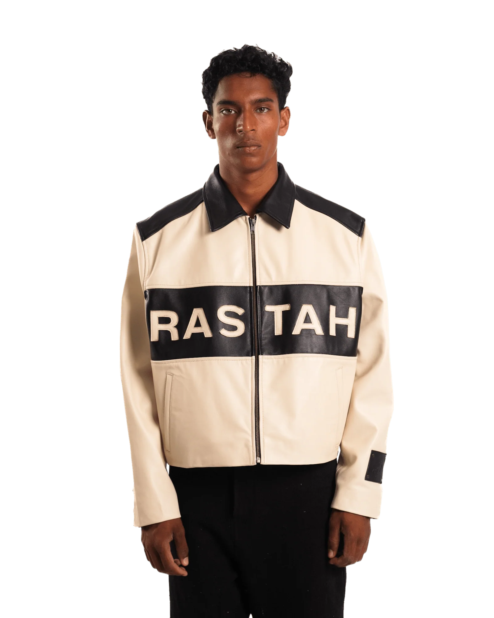 "95" two tone leather jacket - Image 2