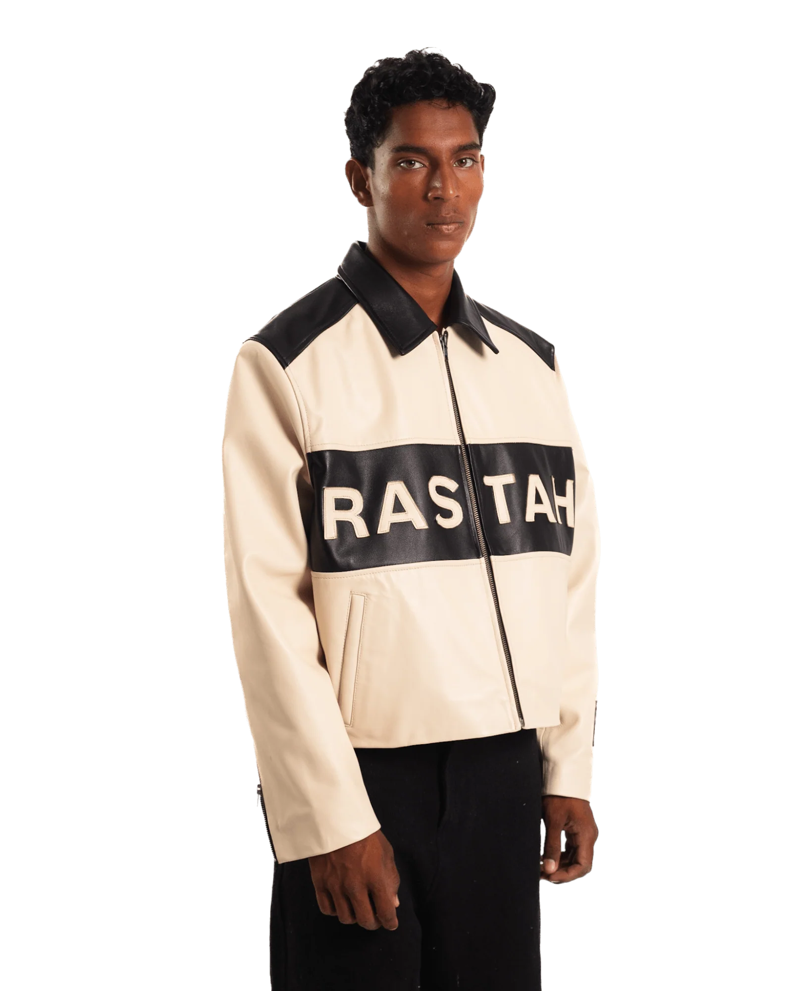 "95" two tone leather jacket - Image 7