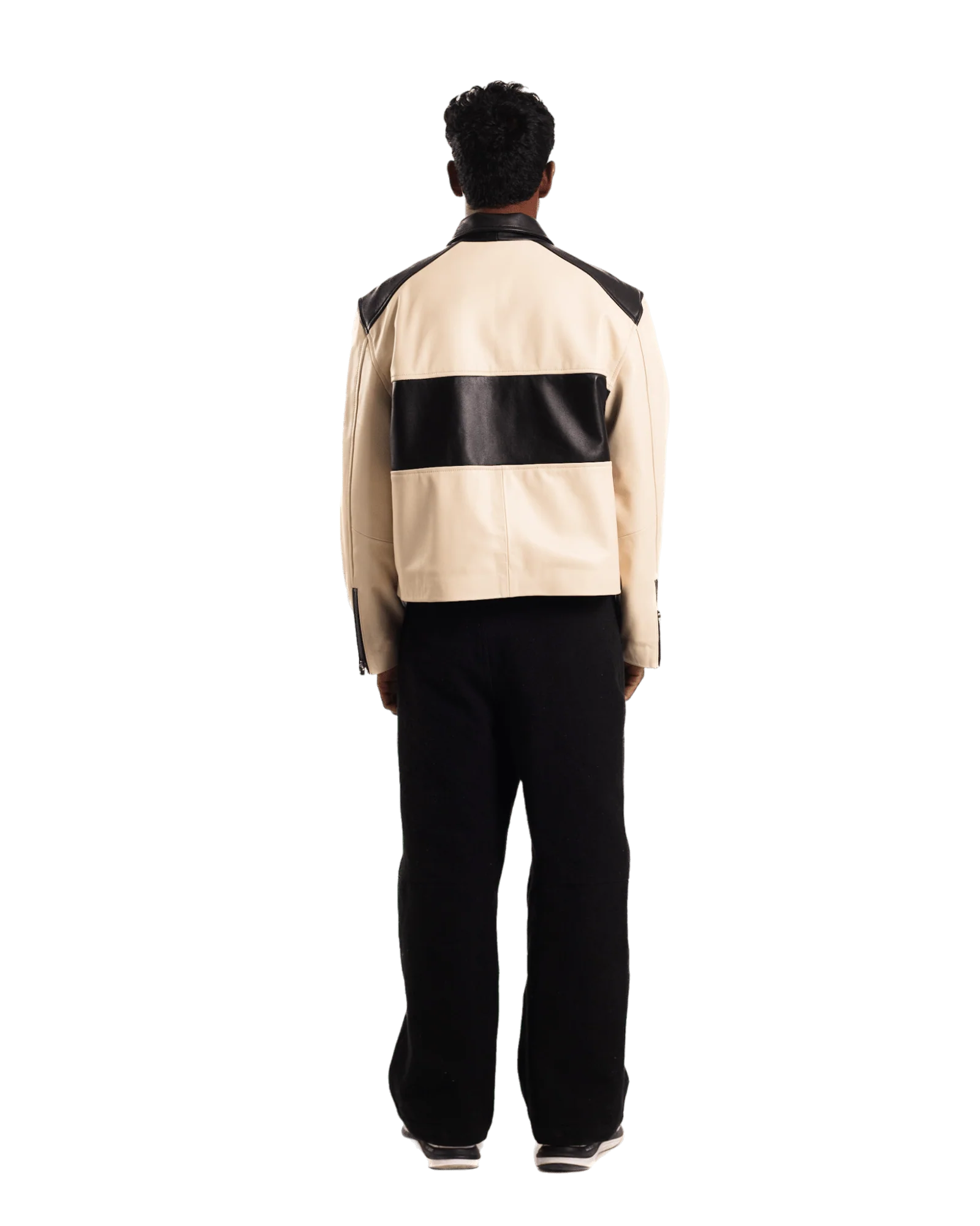 "95" two tone leather jacket - Image 8