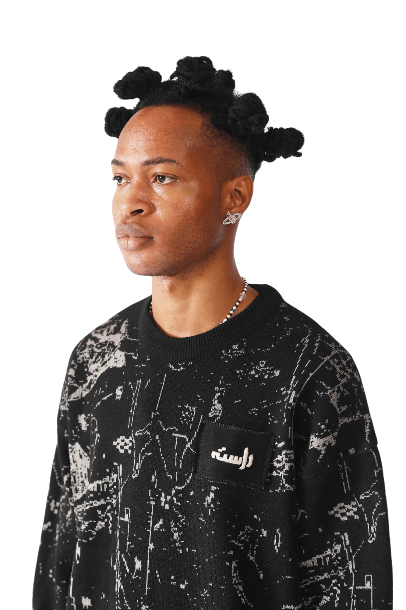Acid rain jacquard sweater - Image 6