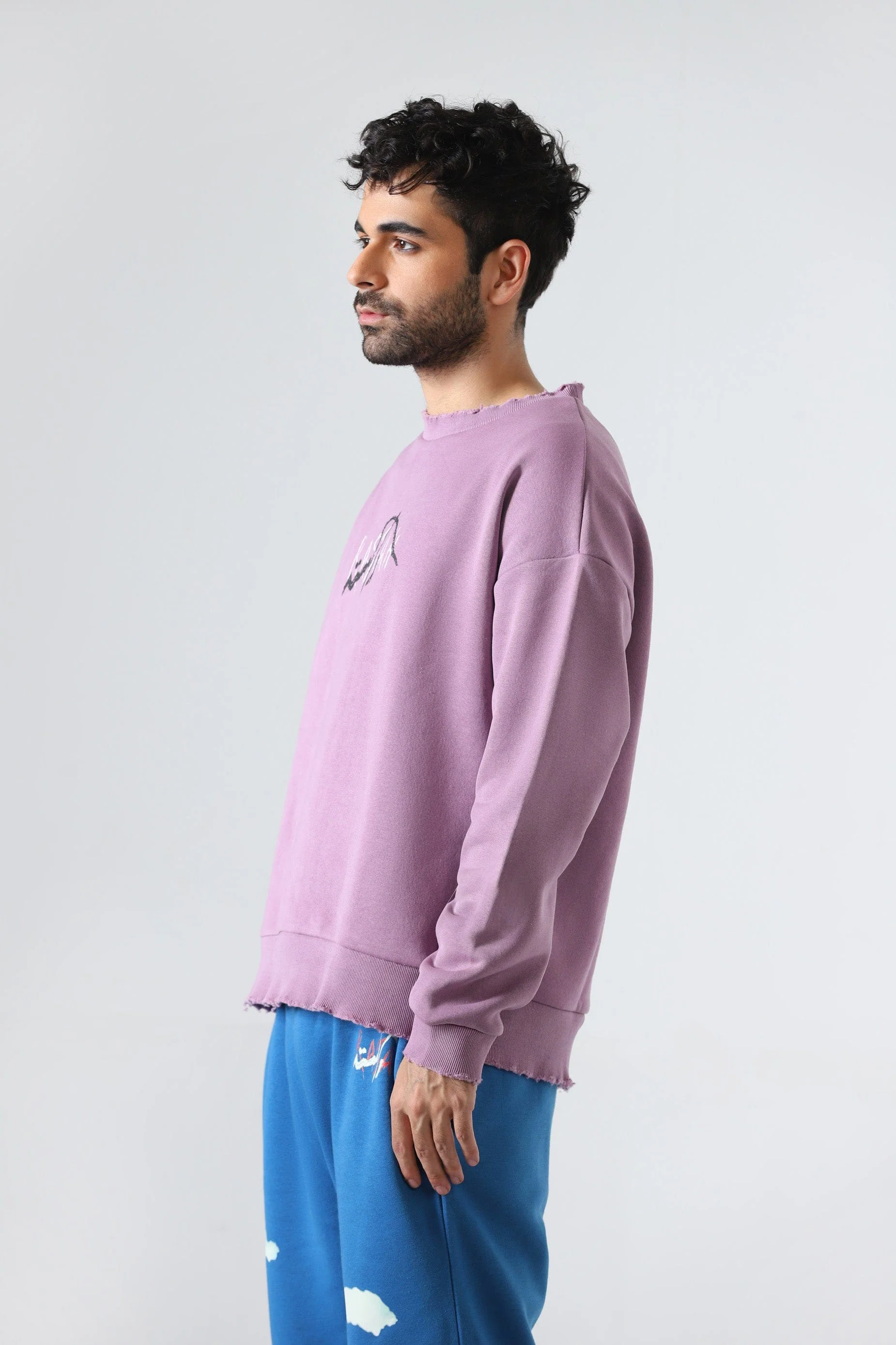 "The feeling is mutual" lavender sweatshirt - Image 5