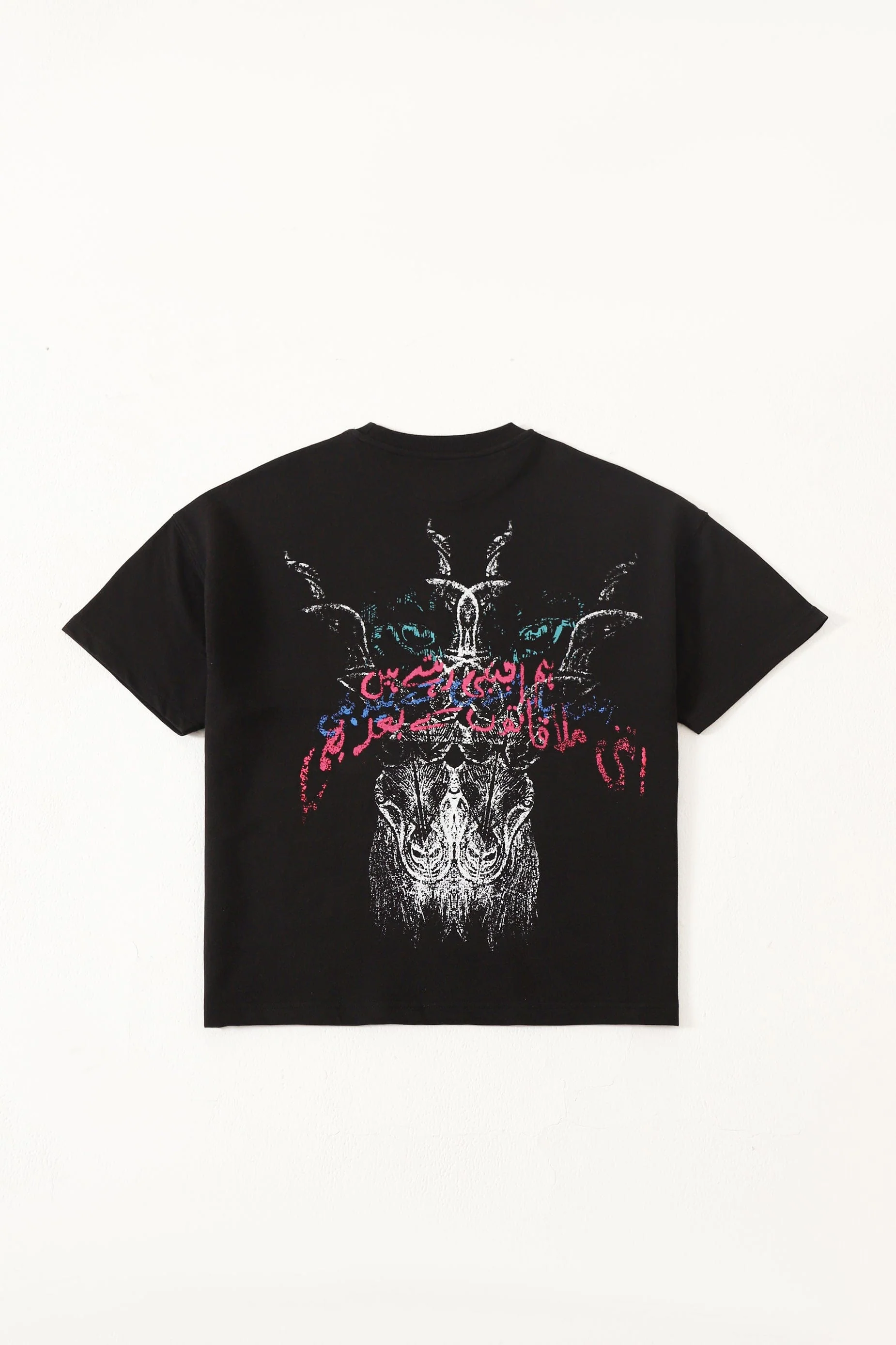 "Ajnabi" printed black T-shirt - Image 2