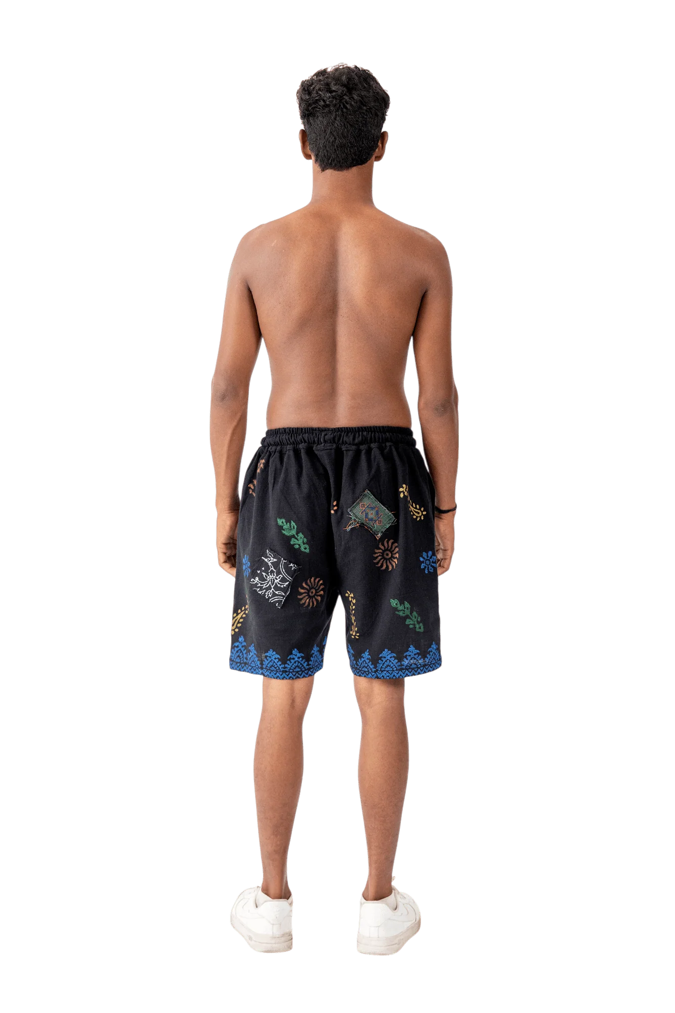 Ajrak block print shorts - Image 8