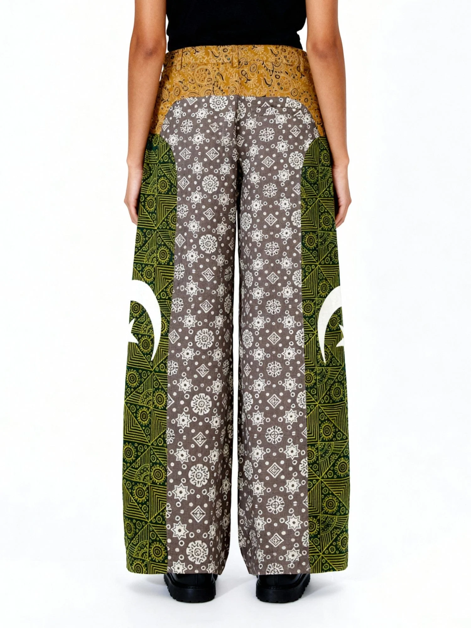 Handprinted moonlight trousers - Image 10