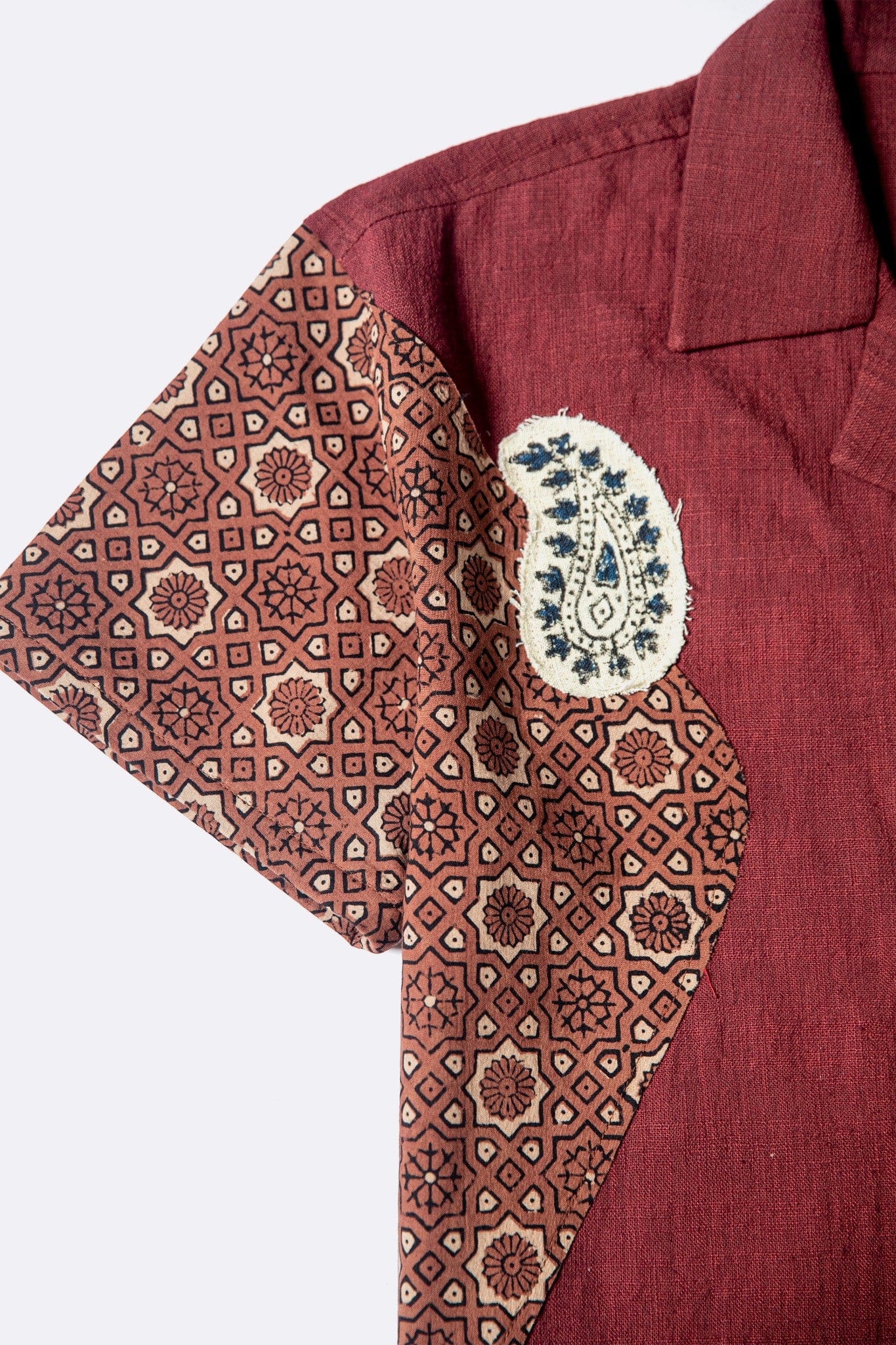 Ajrak patchwork button-down - Image 11