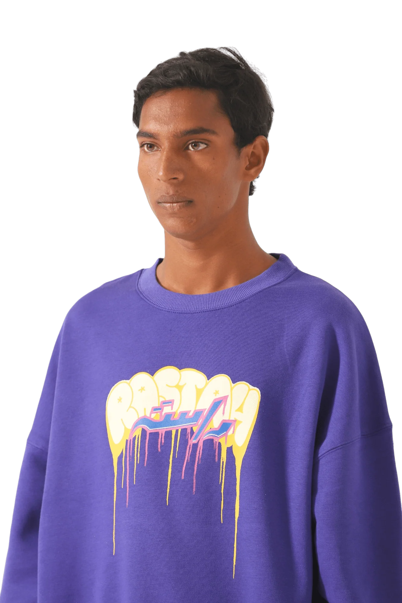 "All eyes on me" purple sweatshirt - Image 9