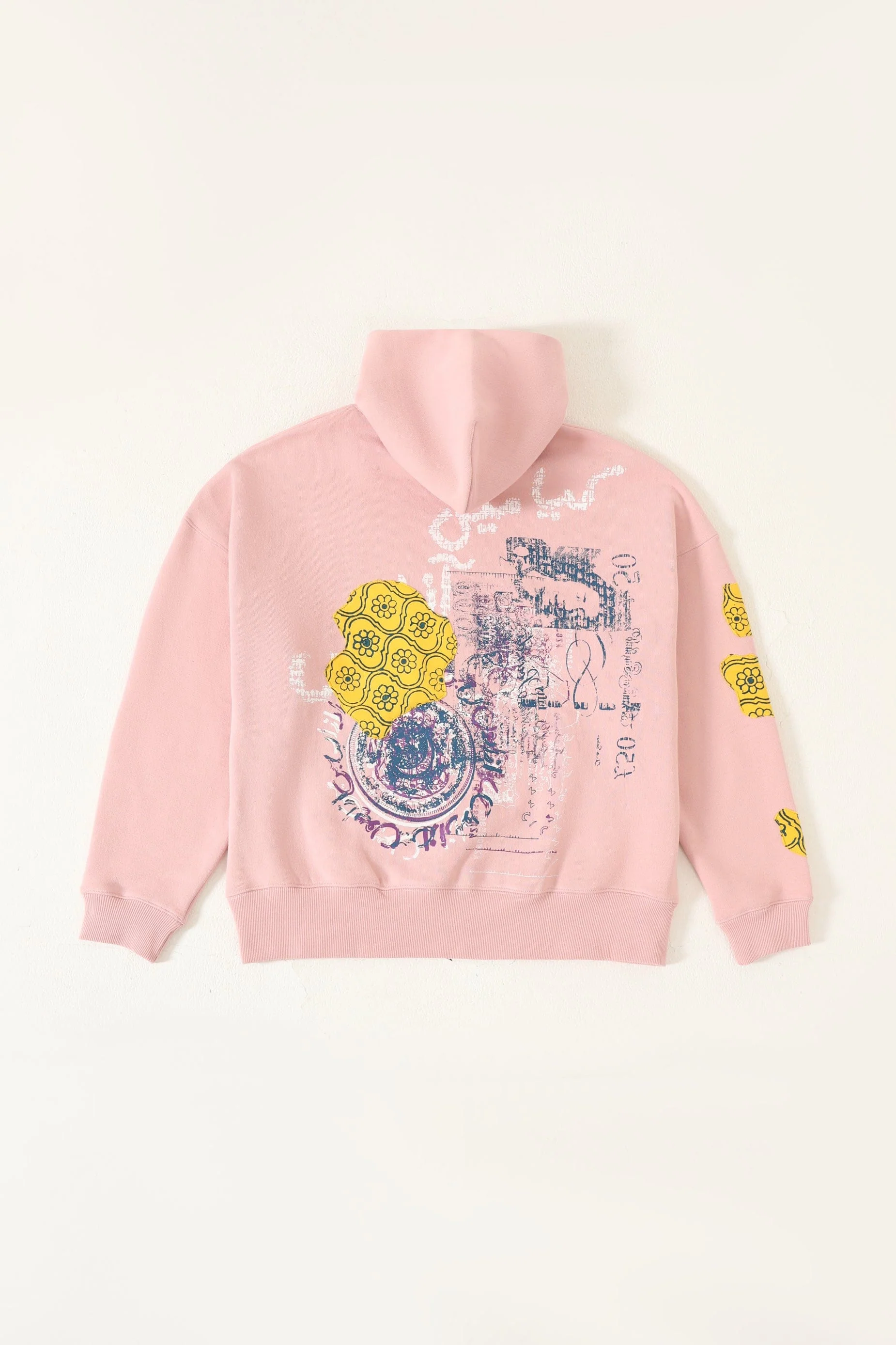 "Azaad" block print patchwork hoodie - Image 2