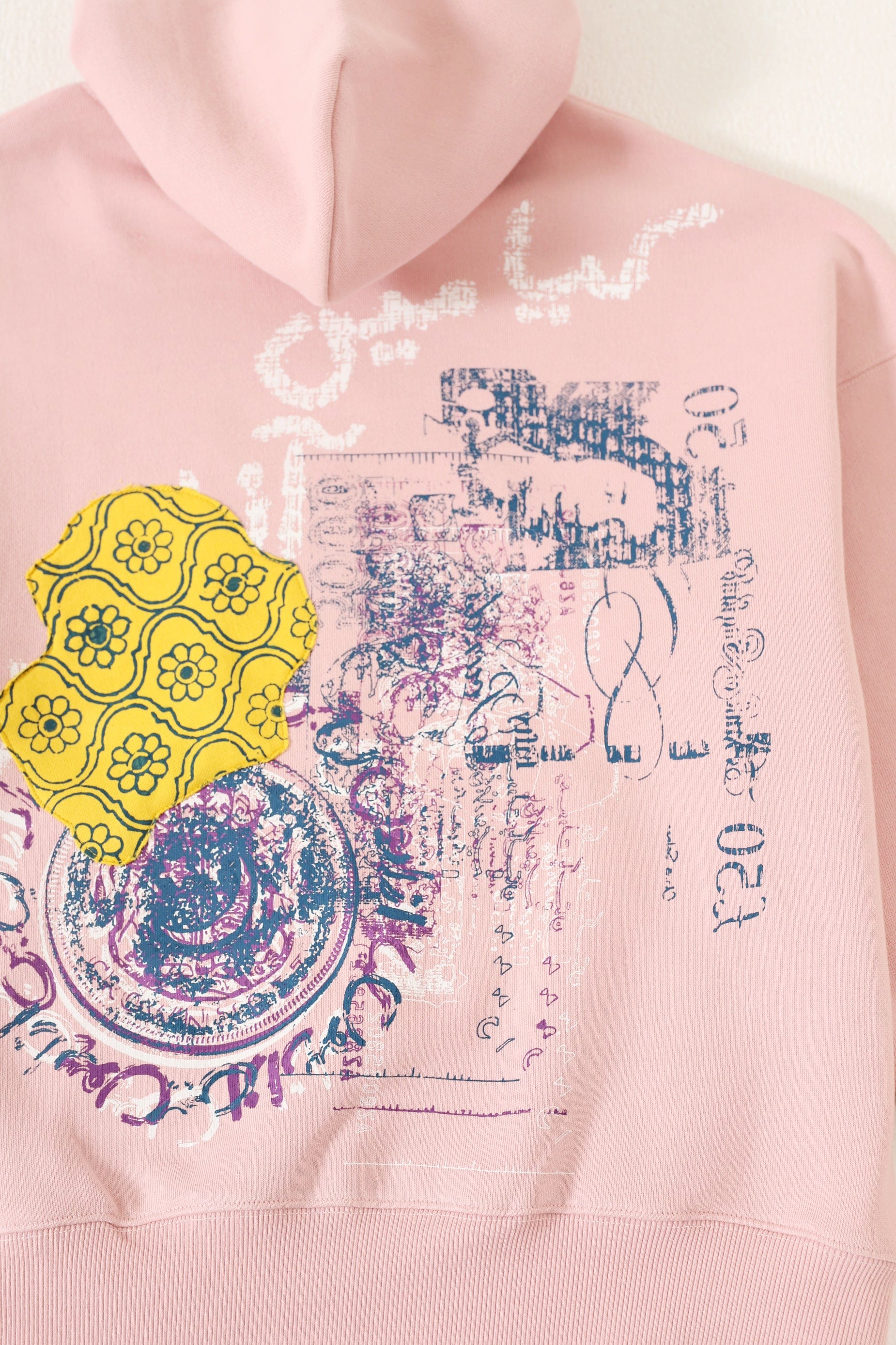 "Azaad" block print patchwork hoodie - Image 6