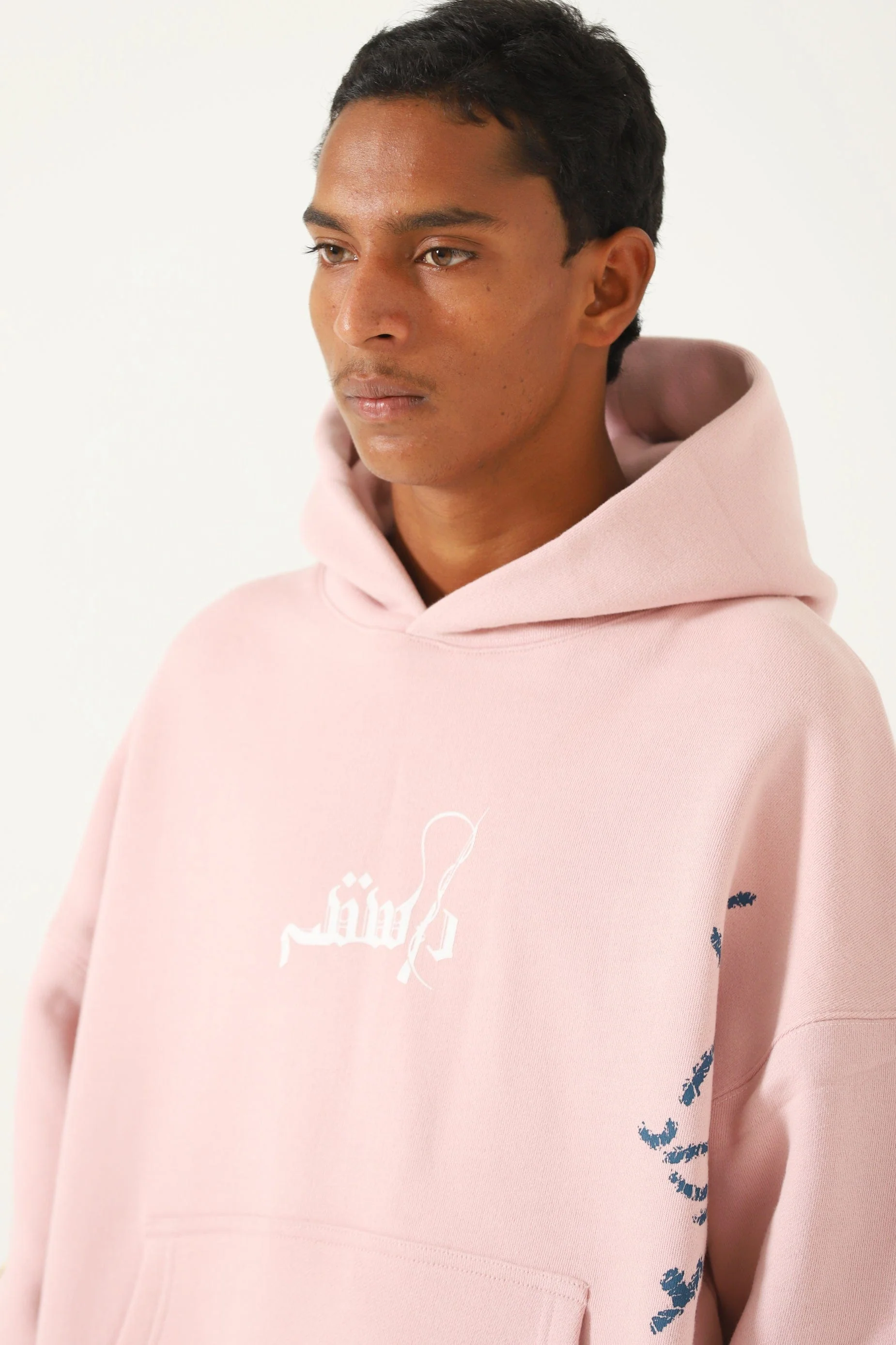 "Azaad" block print patchwork hoodie - Image 8