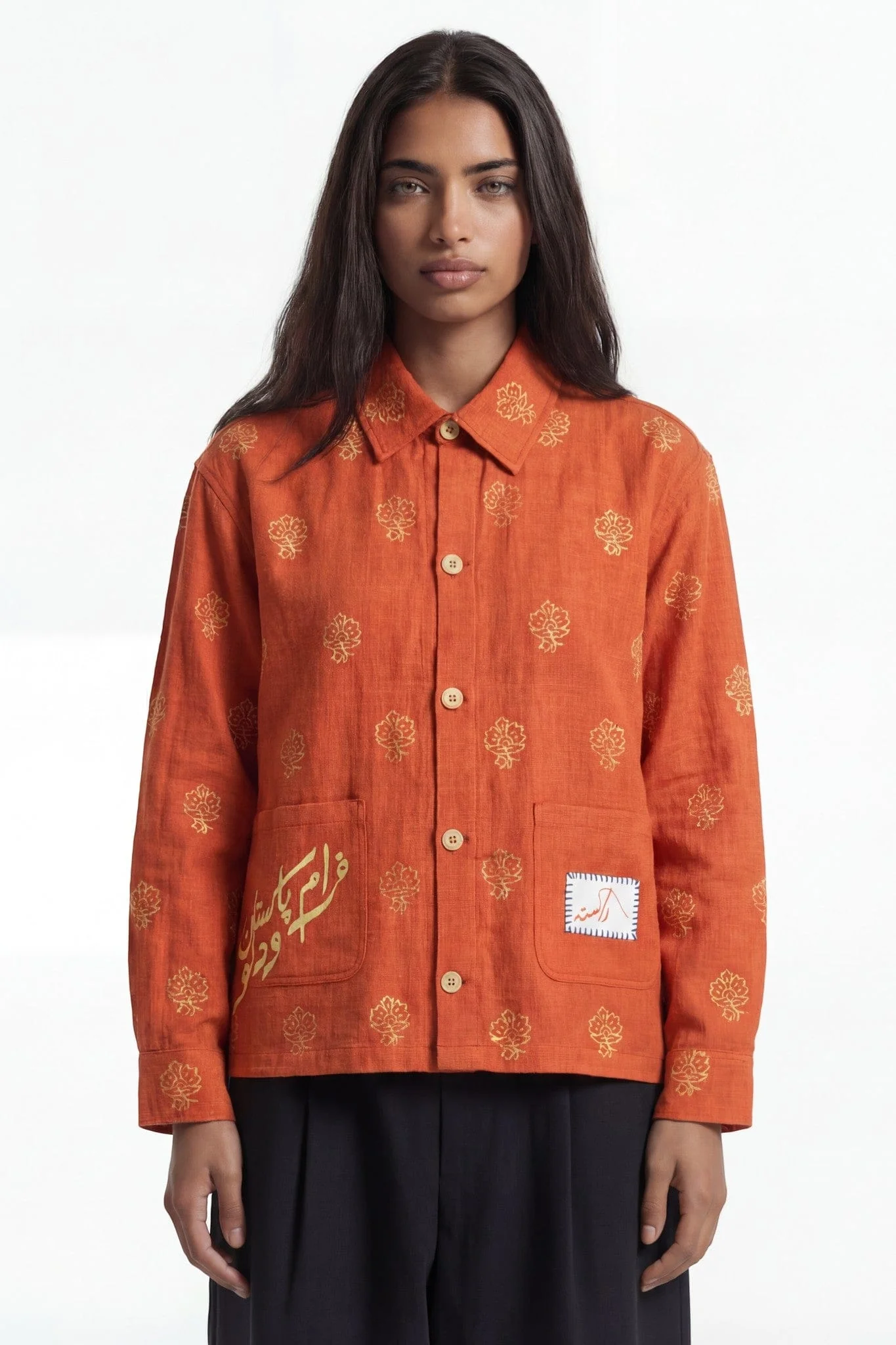 Basanti khaddar button-down - Image 5