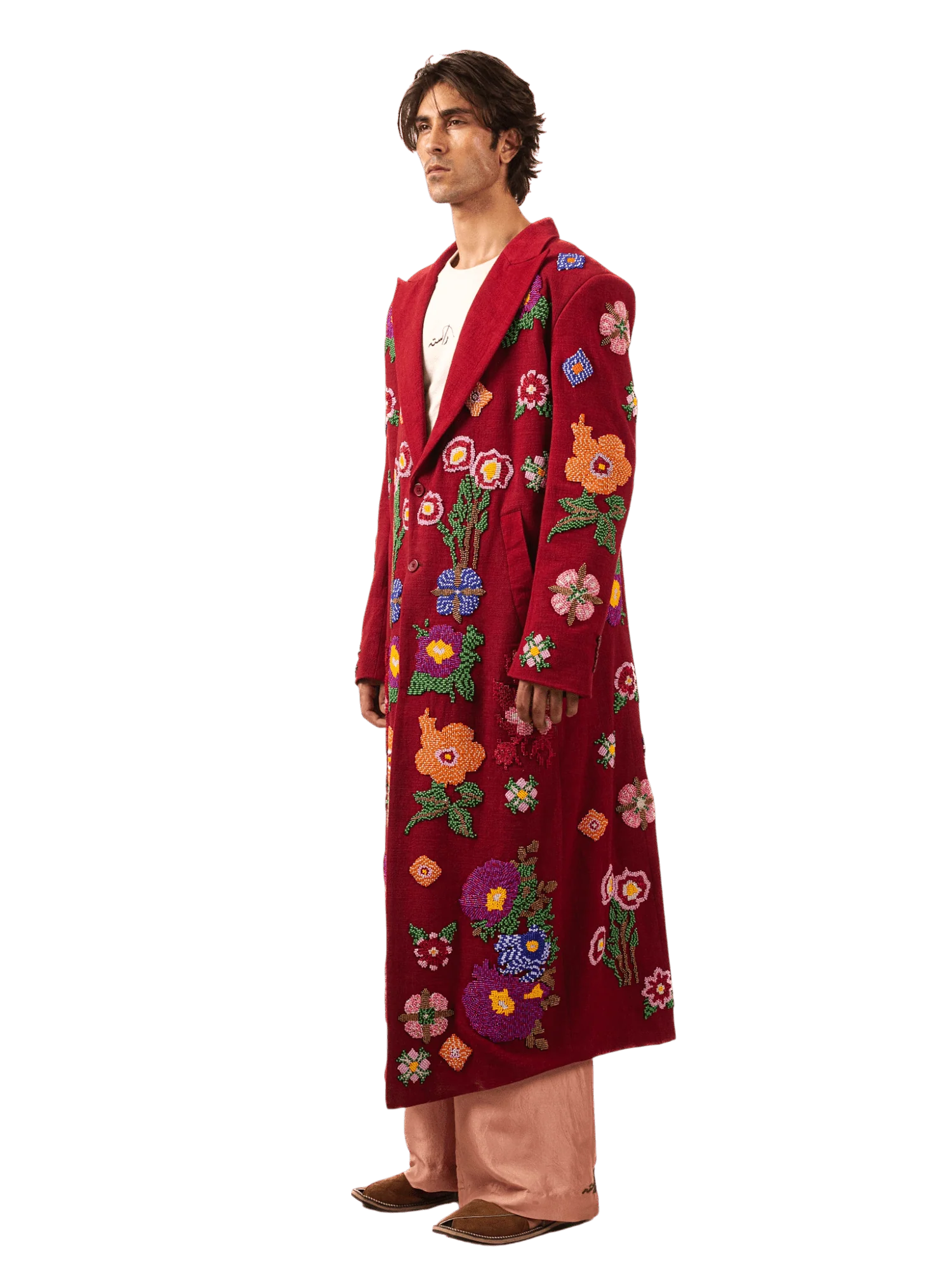 Bazm-E-Gul embellished coat - Image 4
