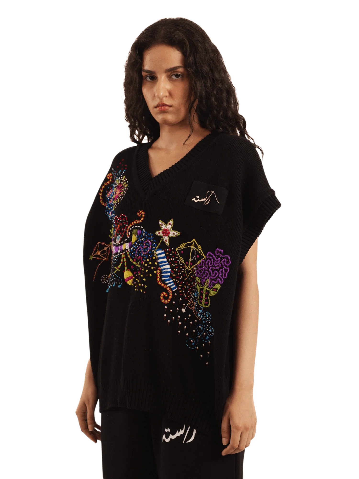 Bazm-E-Rang sweater vest - Image 10
