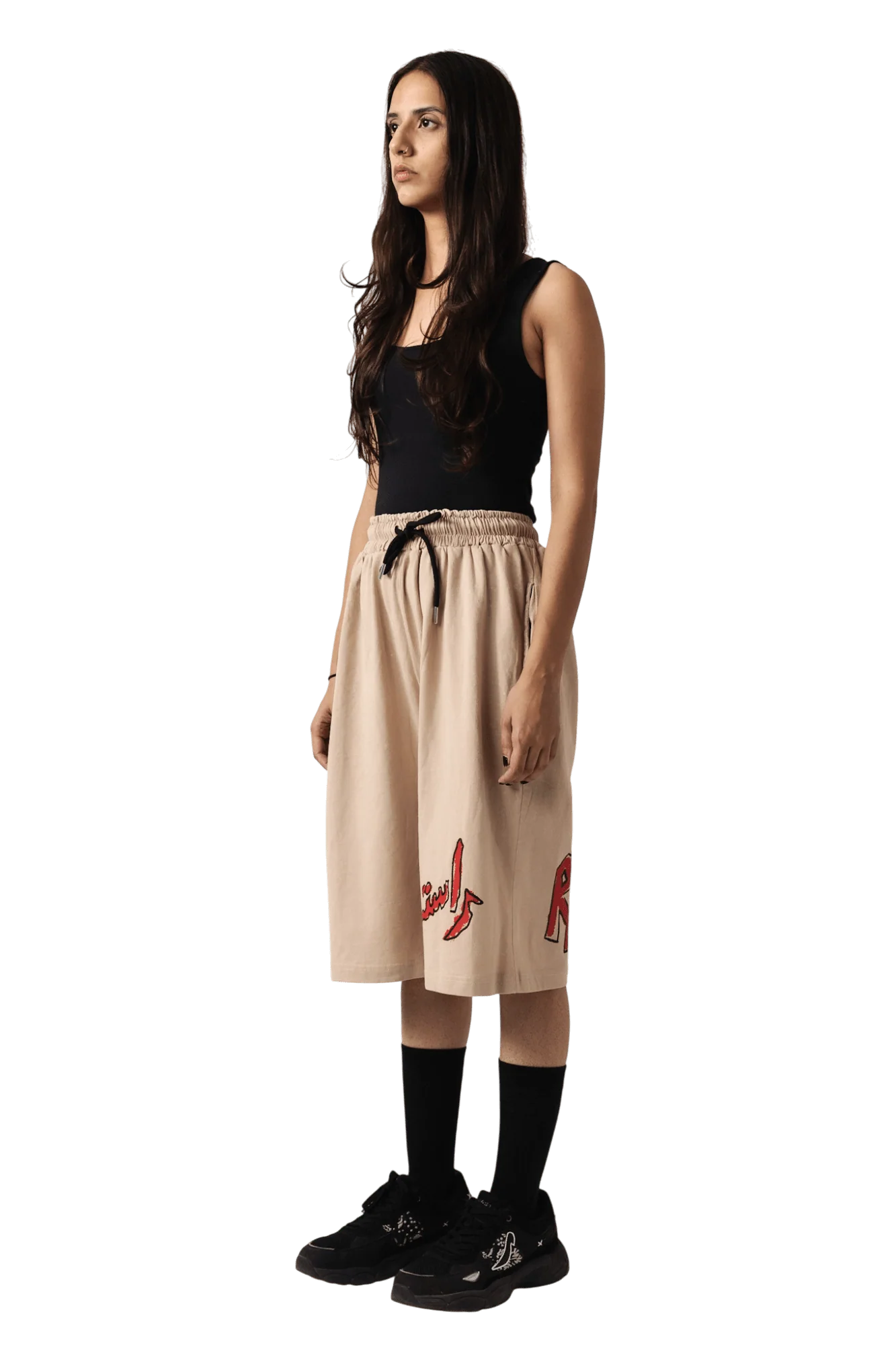 Beige acid wash shorts - Image 13