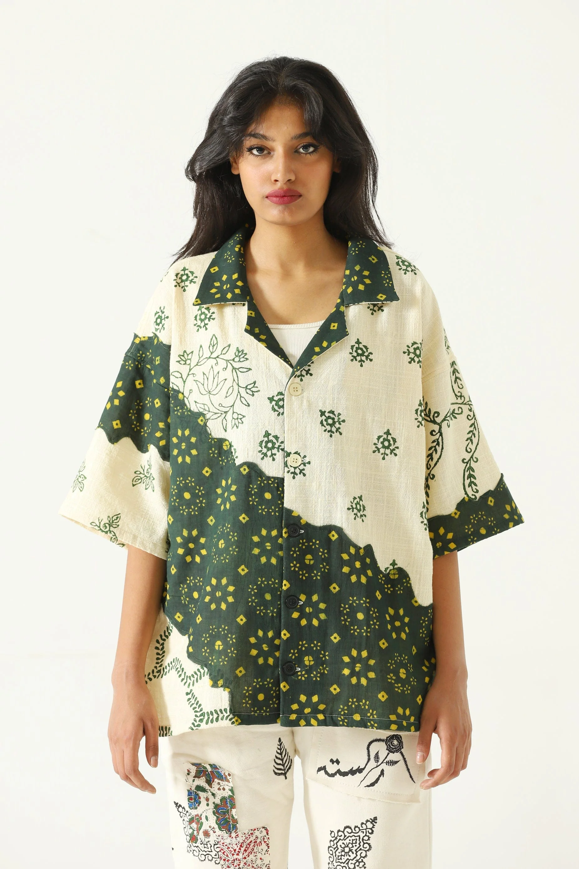 "Rajasthan" hand block print button-down - Image 3