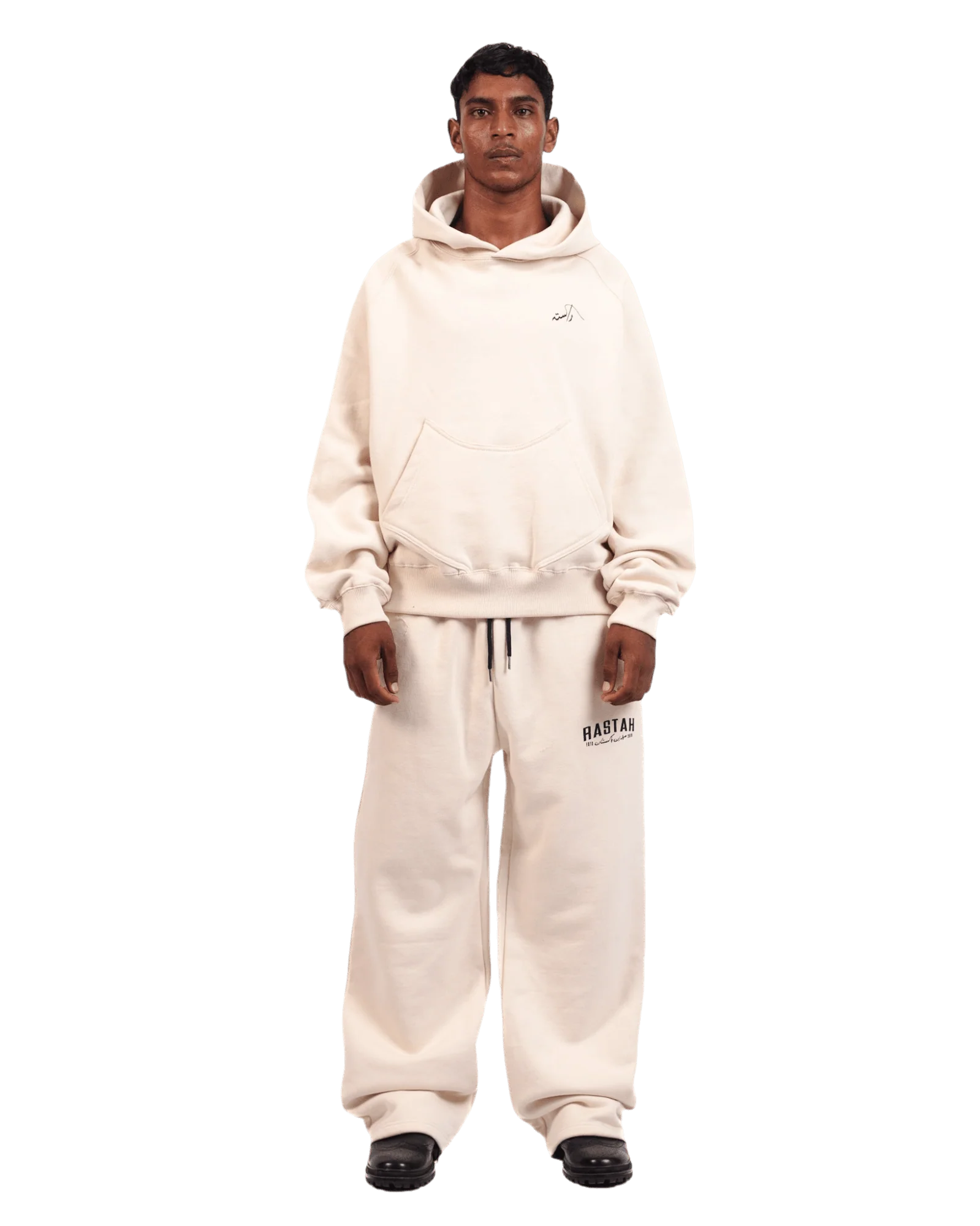 Beige logo hoodie (V2) - Image 4