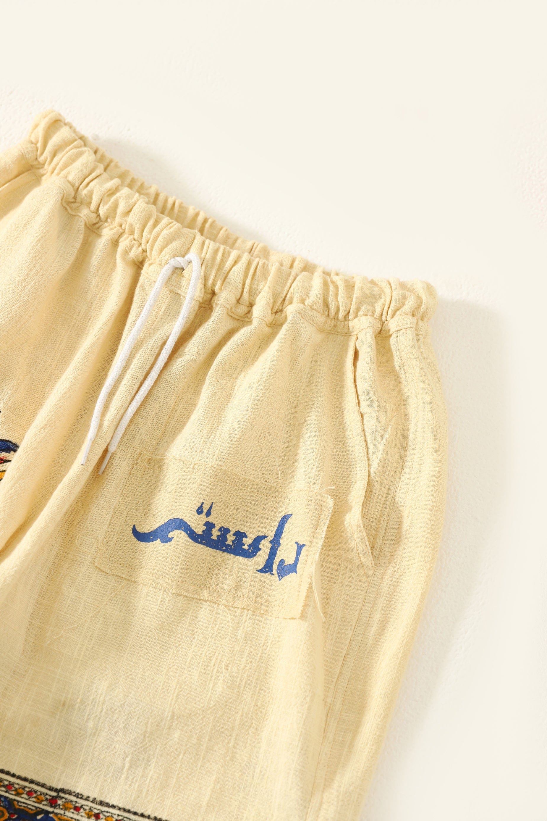 Floral handwoven cotton shorts - Image 9