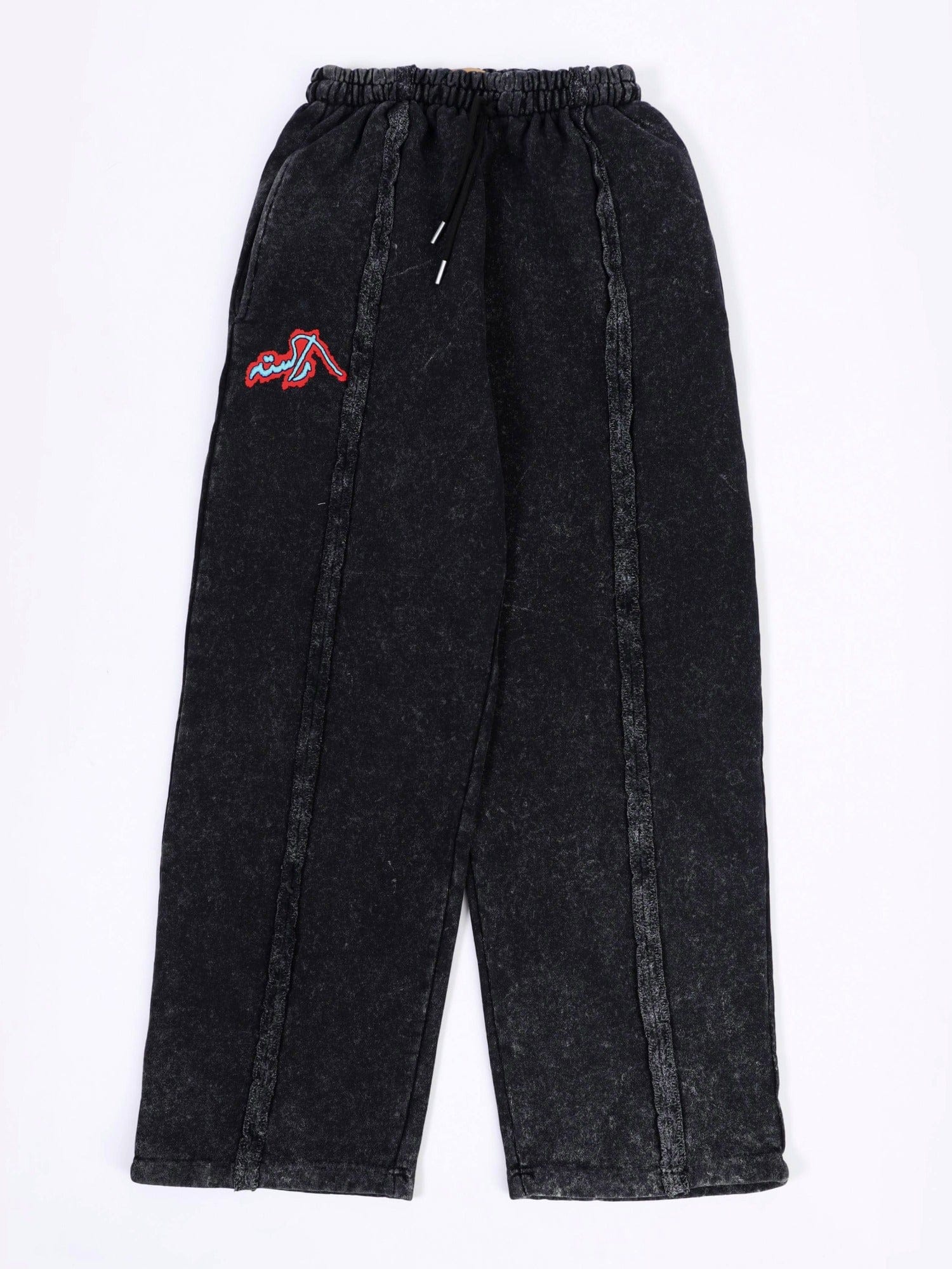 Black acid wash core sweatpants - Image 3
