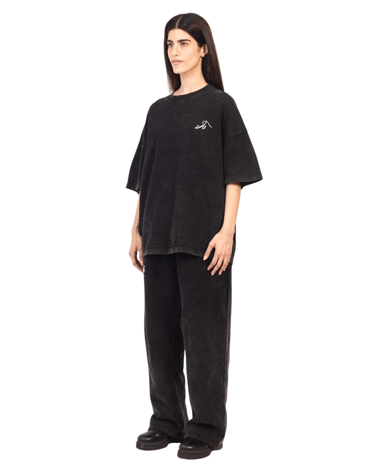 Black acid wash made in PAK T-shirt (V4) - Image 12