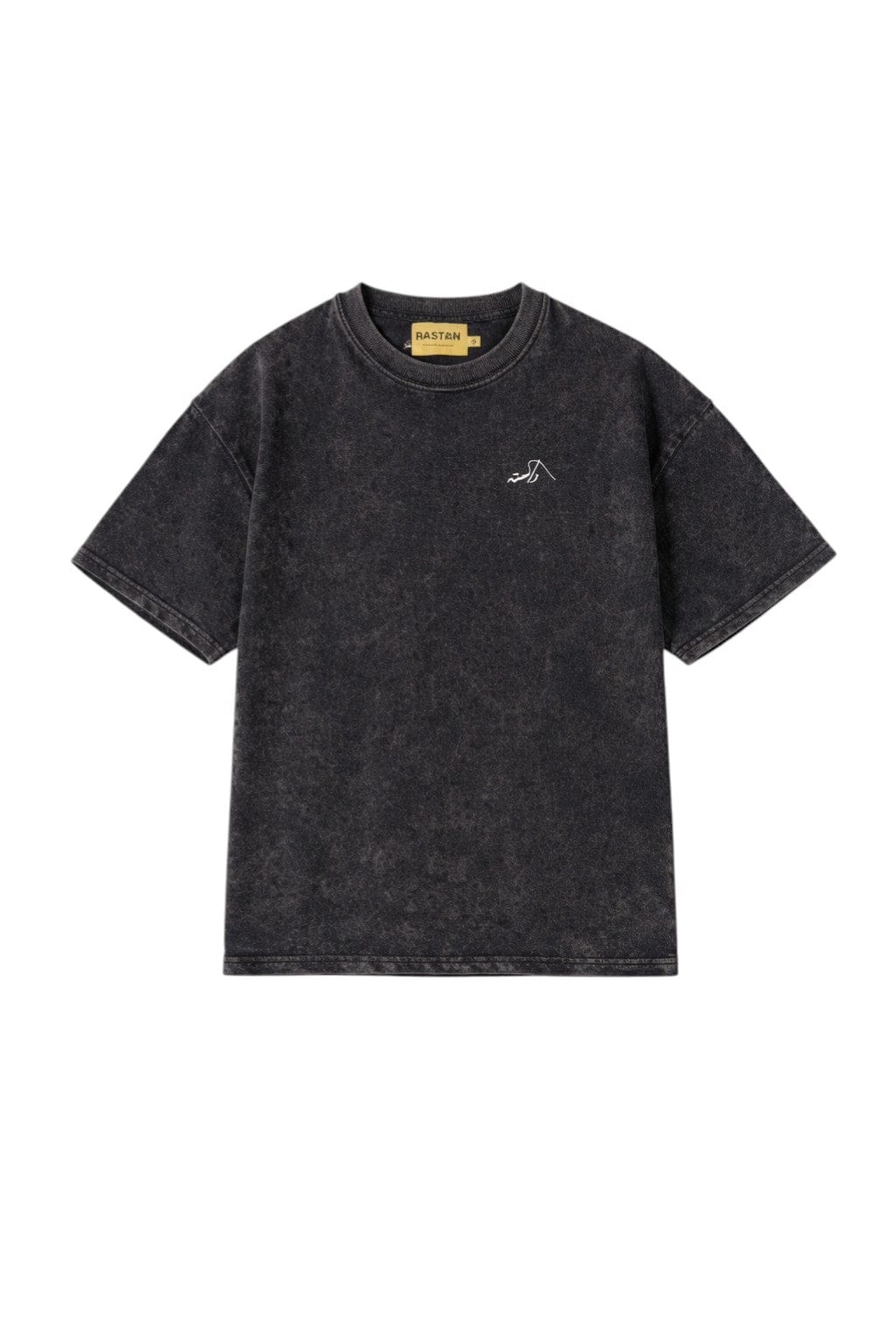Black acid wash made in PAK T-shirt (V5) - Image 3