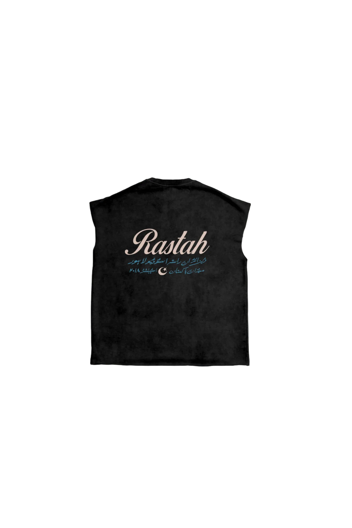 Black acid wash made in PAK tank top (V4)