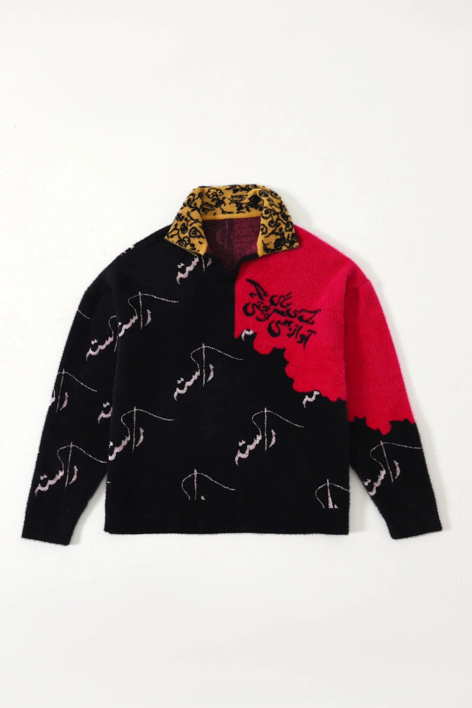 "Empty hearts" furry sweater