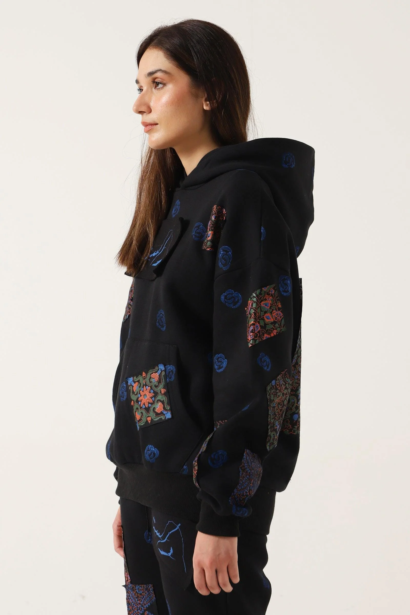 Block print patchwork hoodie "version 4" - Image 10