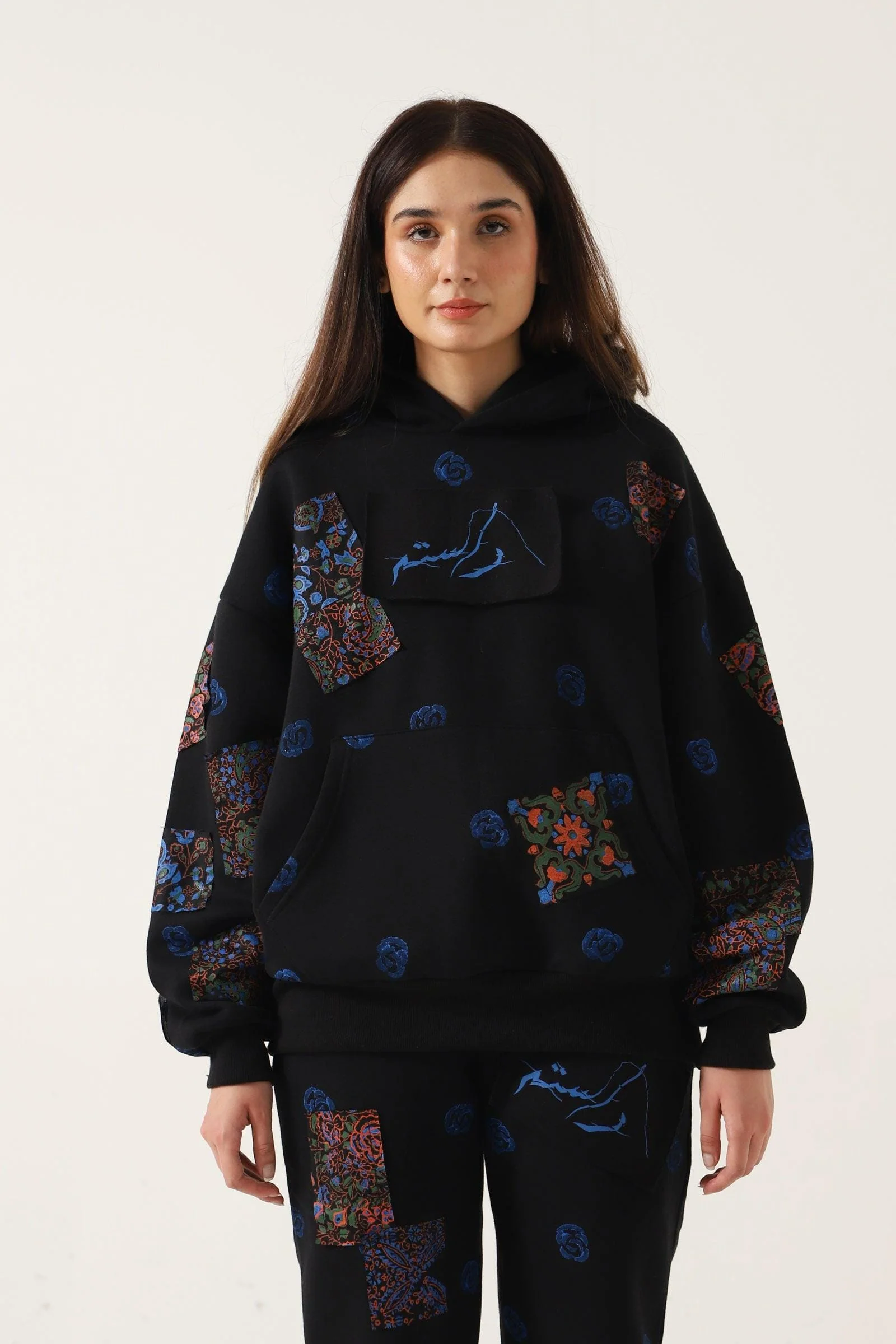 Block print patchwork hoodie "version 4" - Image 6