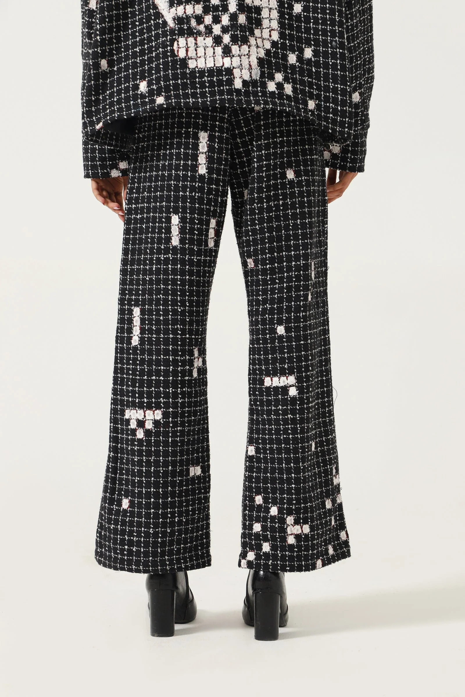 Handprinted tetris trousers - Image 8