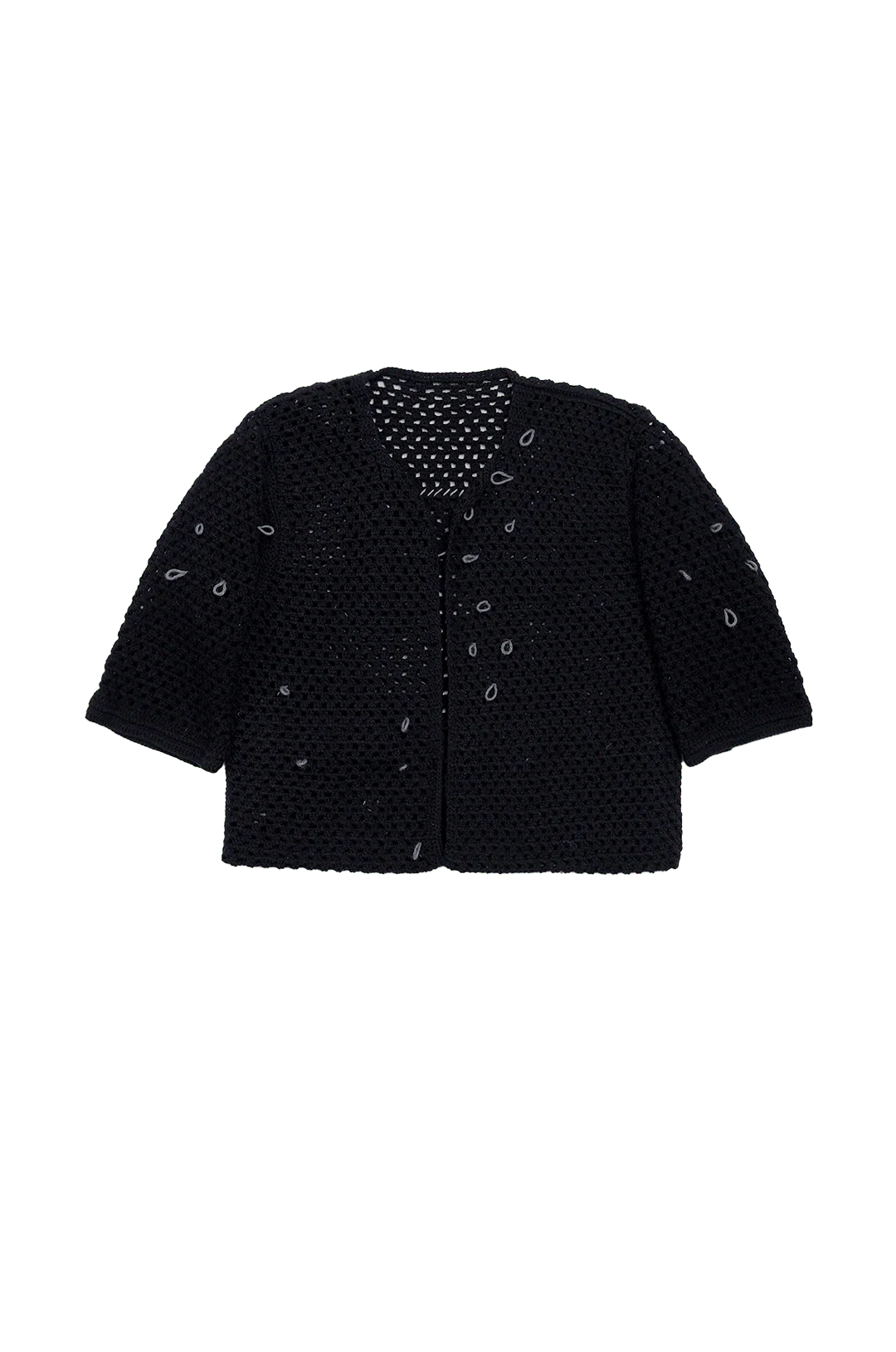 Black crochet sweater - Image 3