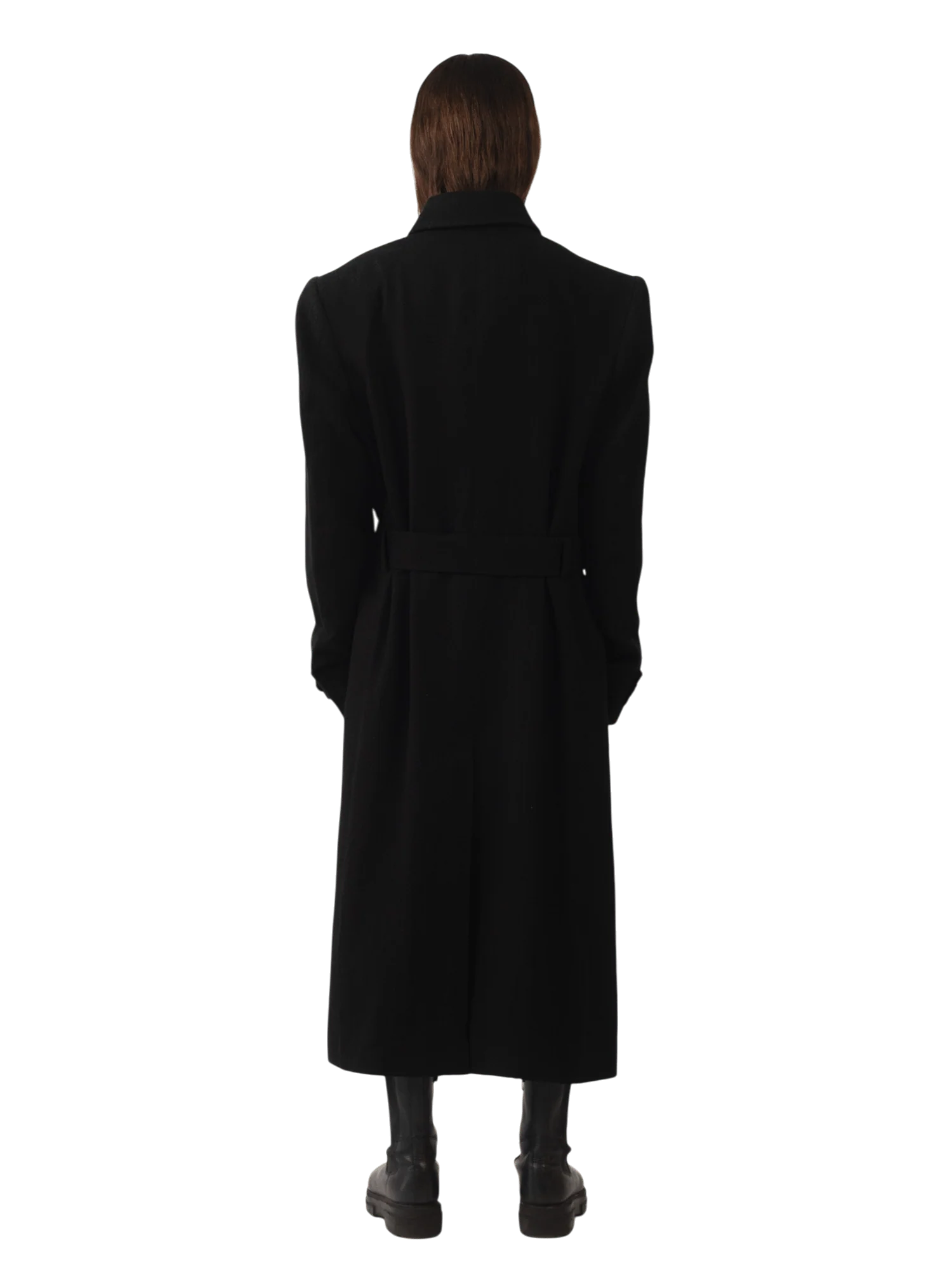 Black dobby trench coat - Image 11