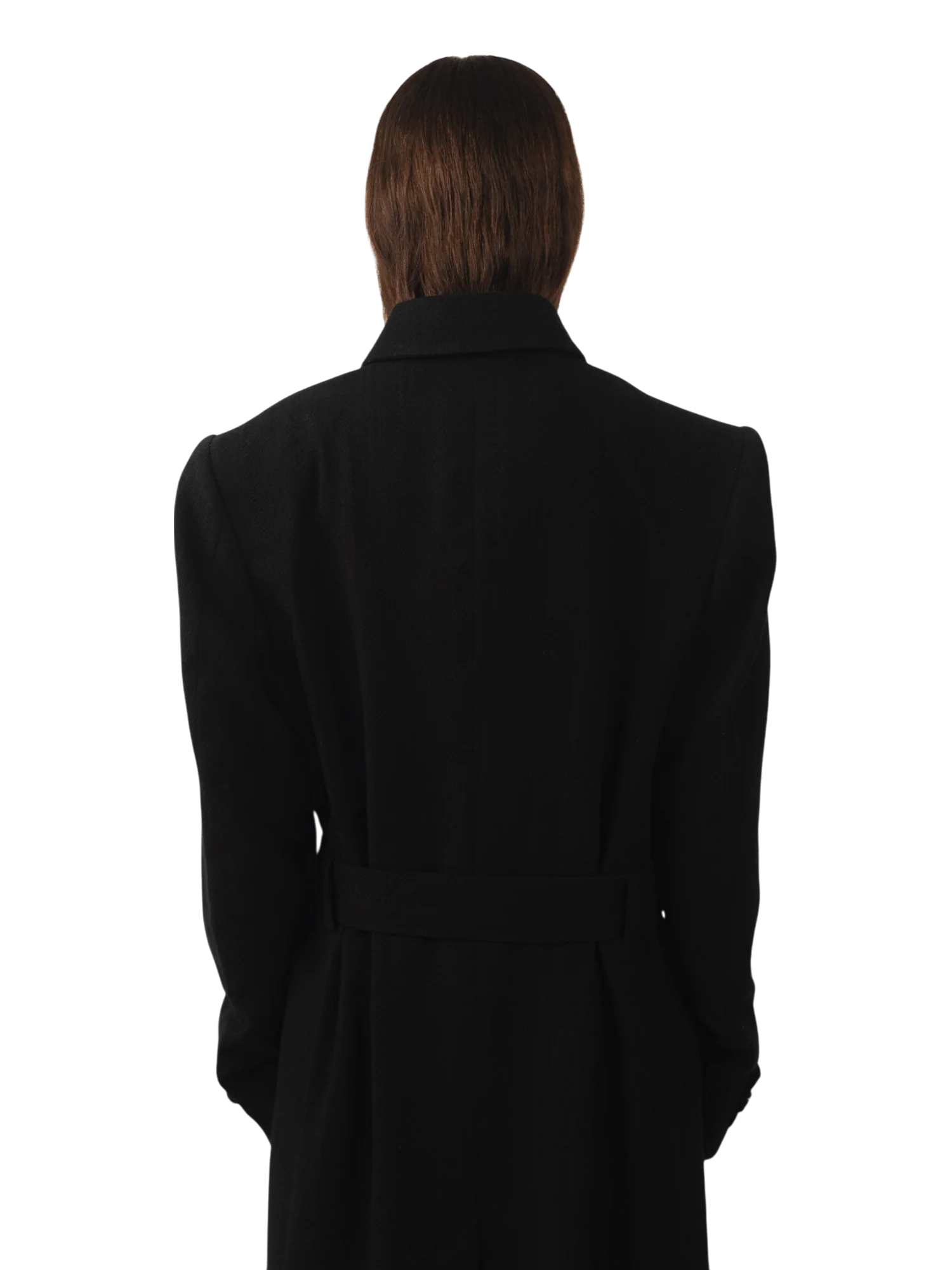 Black dobby trench coat - Image 12