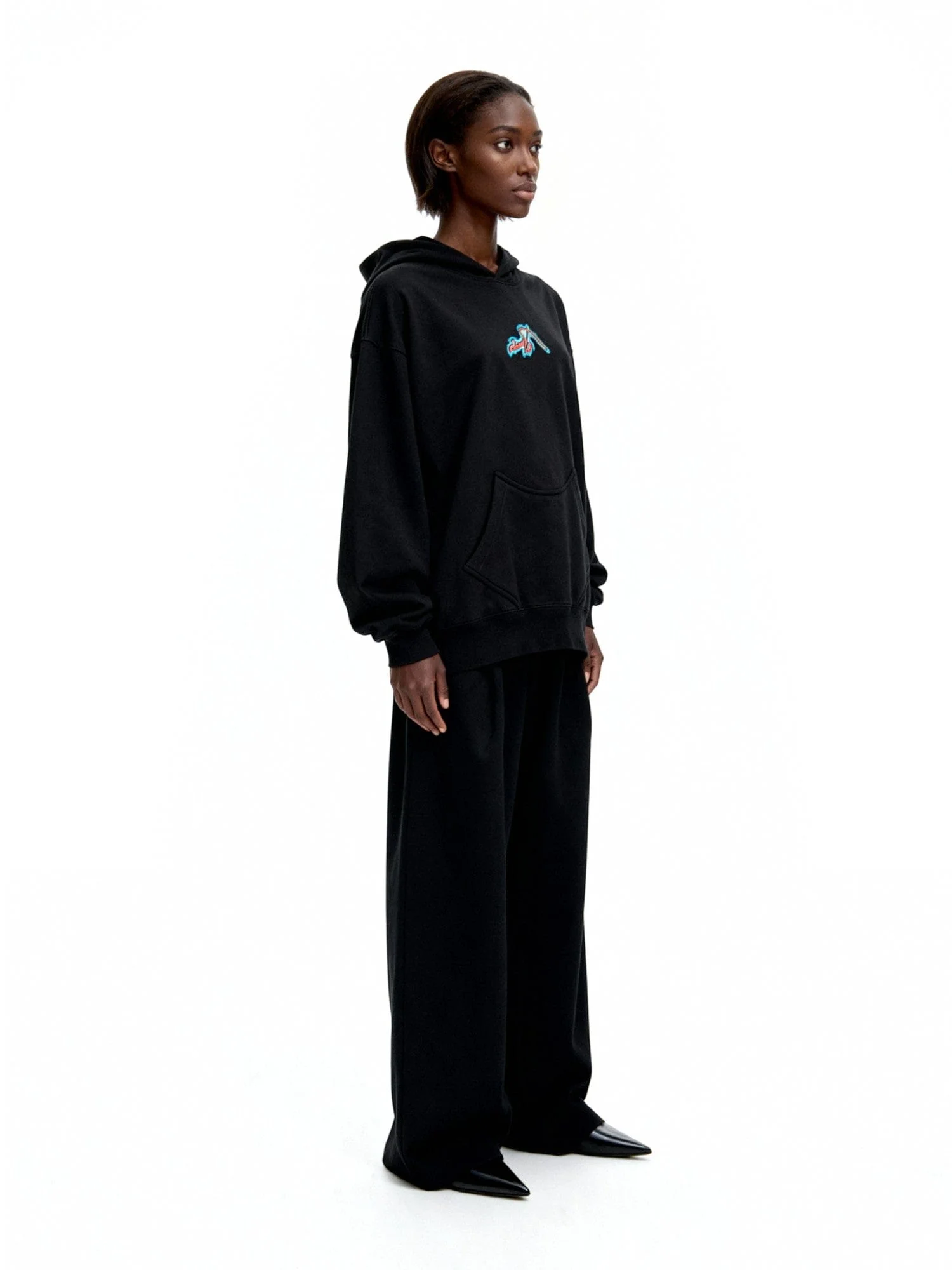 Black graffiti hoodie - Image 9