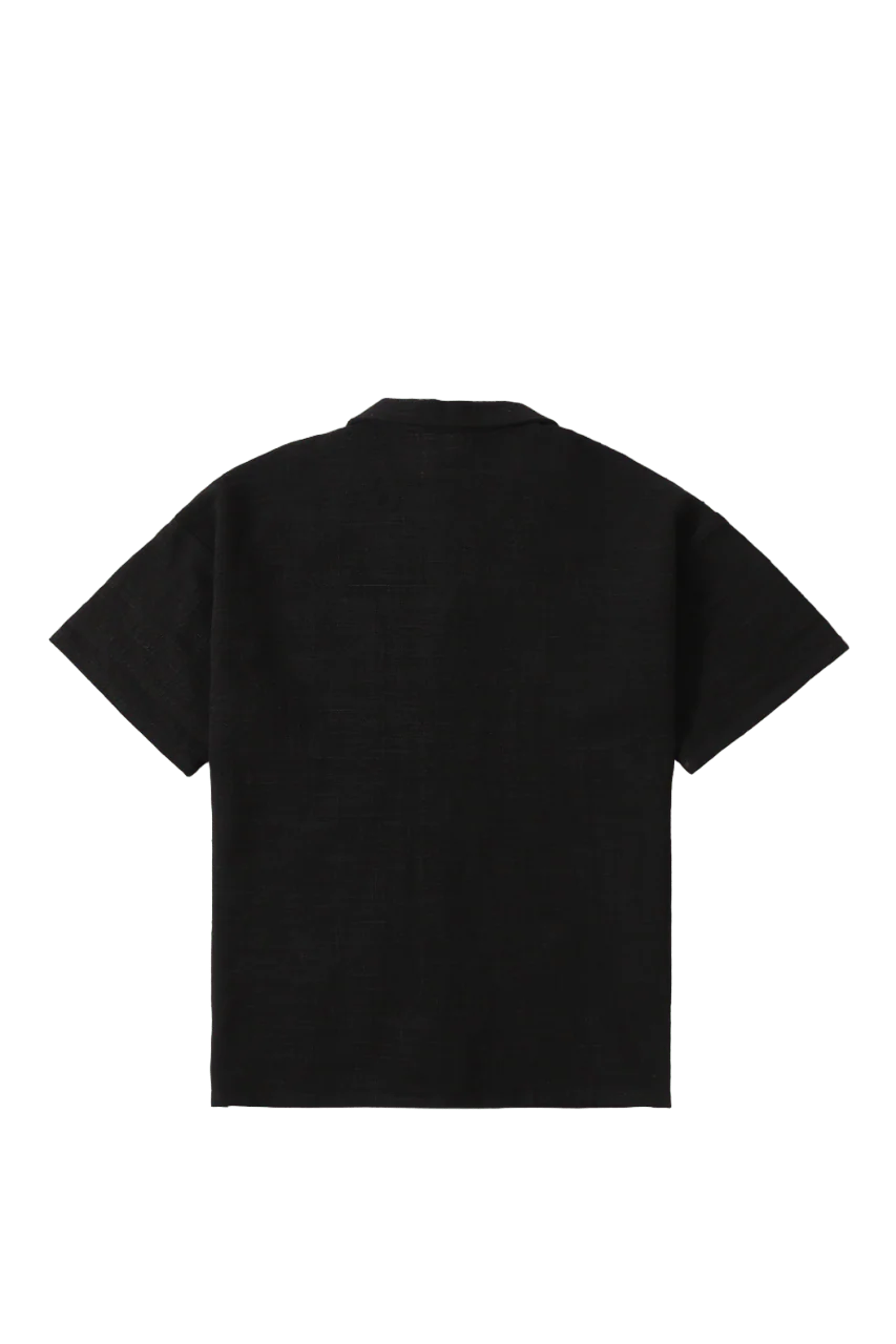 Black handwoven button-down - Image 5