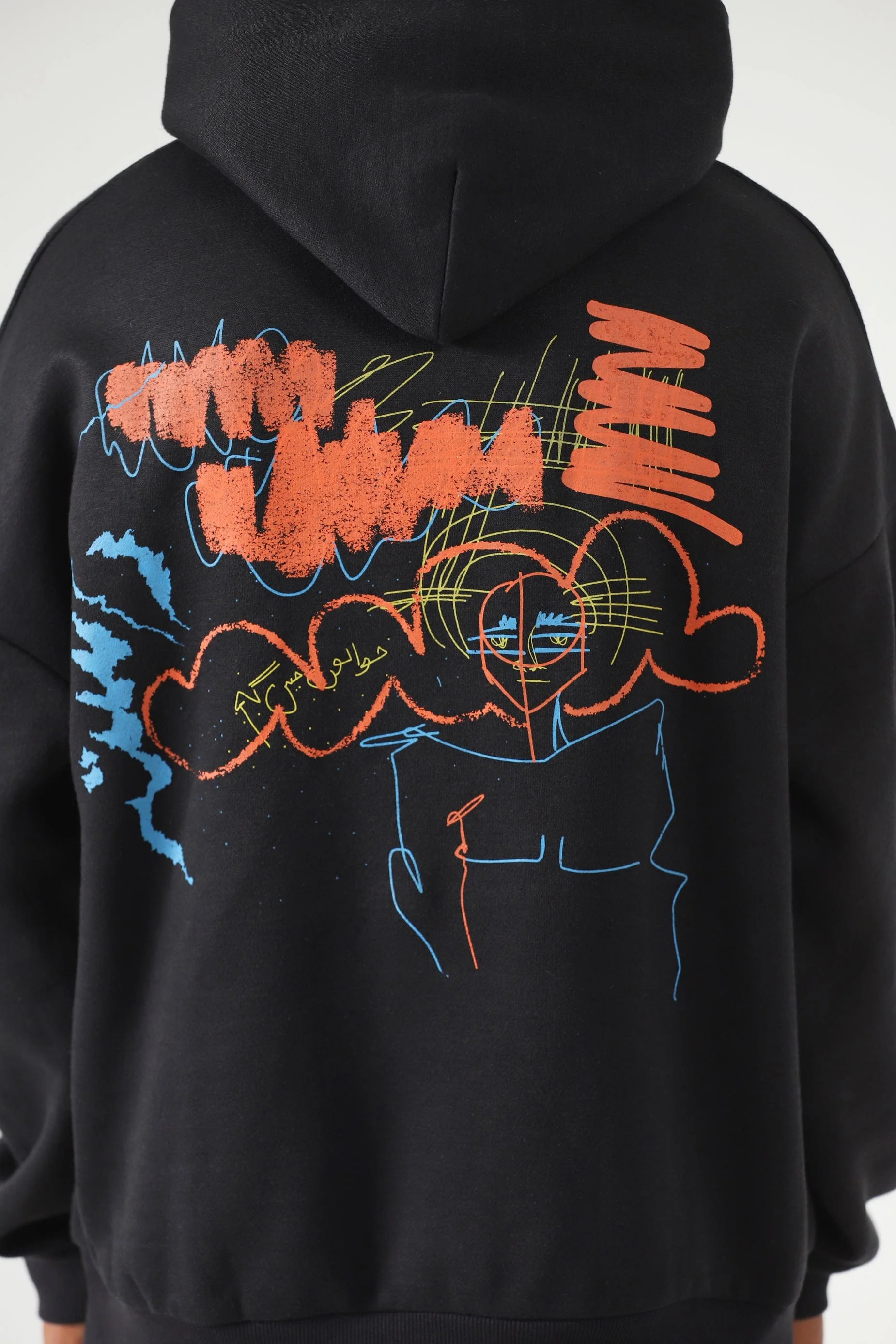 Graffiti screen printed hoodie - Image 6